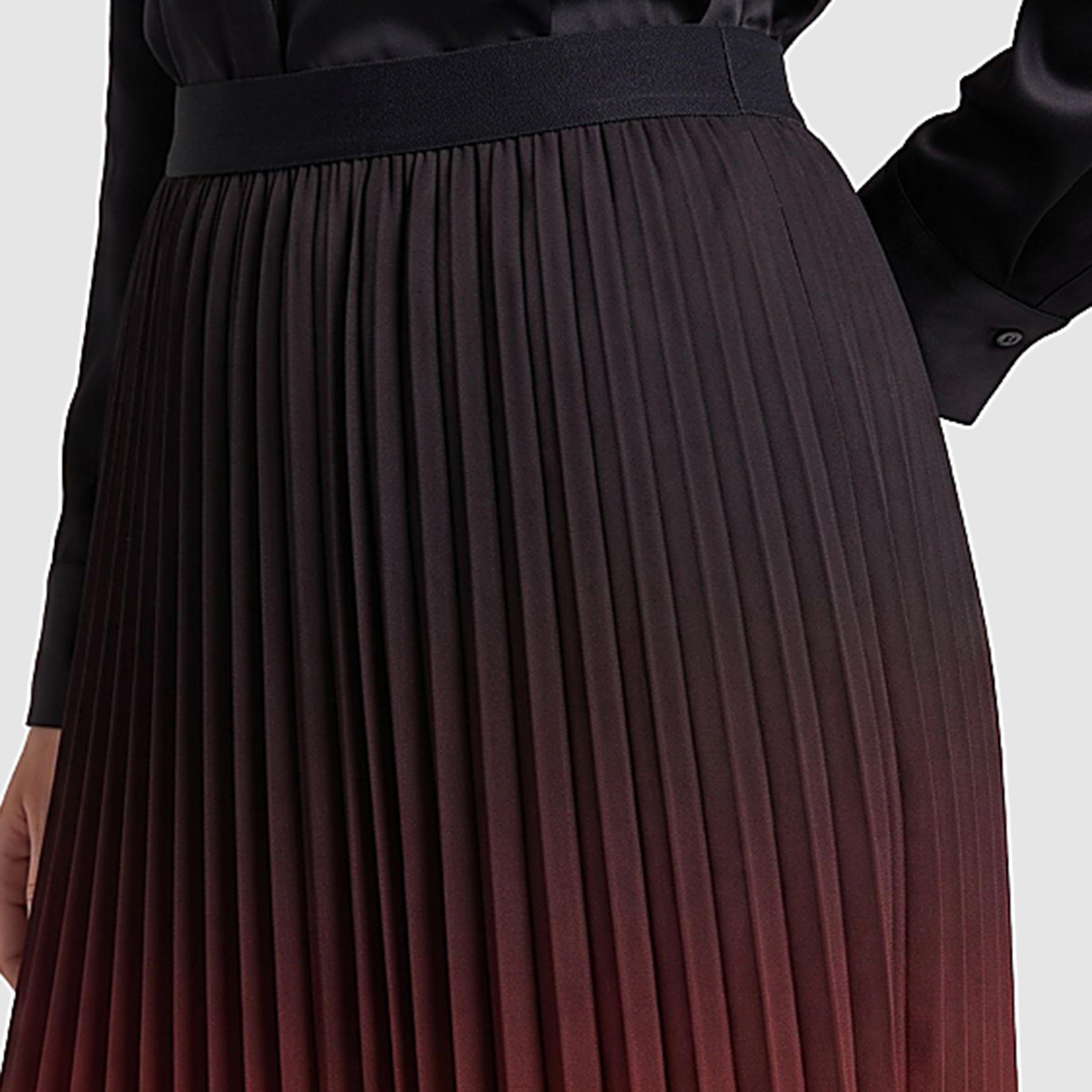 تنورة ماكسي حريمي بليسيه بتدرج لوني (أومبريه) من بي سي بي جي-women-clothing-skirts-image-9