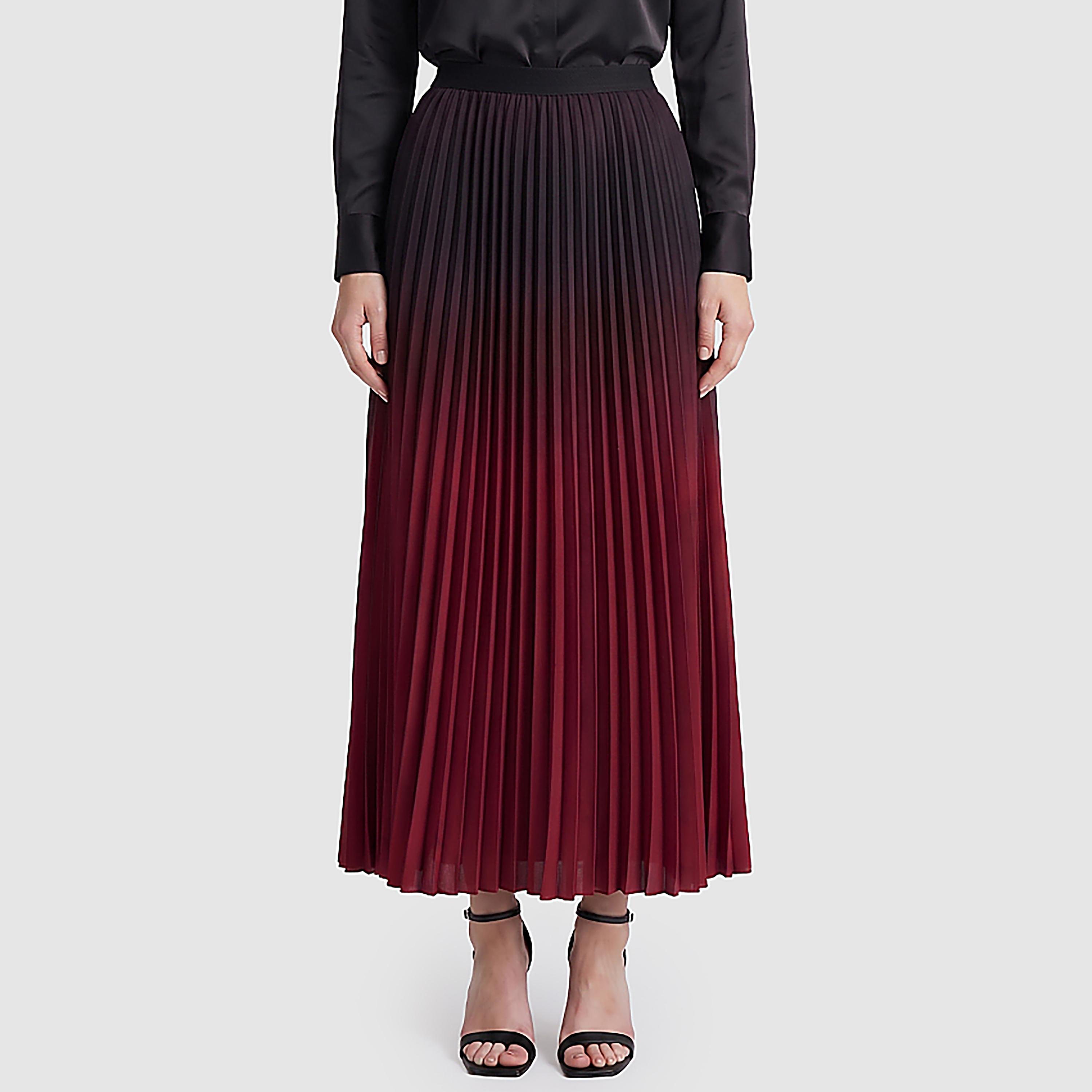 تنورة ماكسي حريمي بليسيه بتدرج لوني (أومبريه) من بي سي بي جي-women-clothing-skirts-image-1