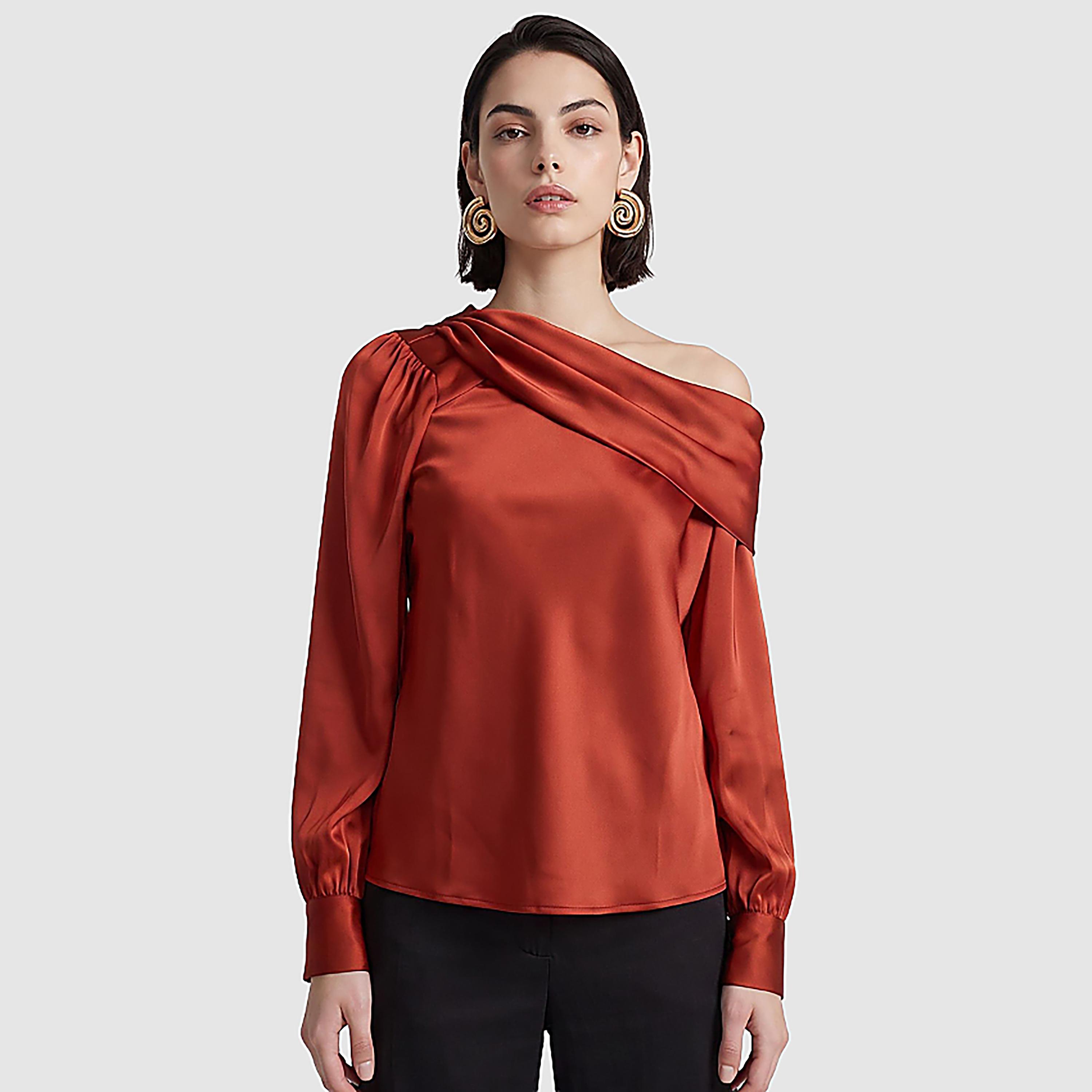 BCBG One-Shoulder Women's Top-women-clothing-shirtsandblouses-blouses-image-1