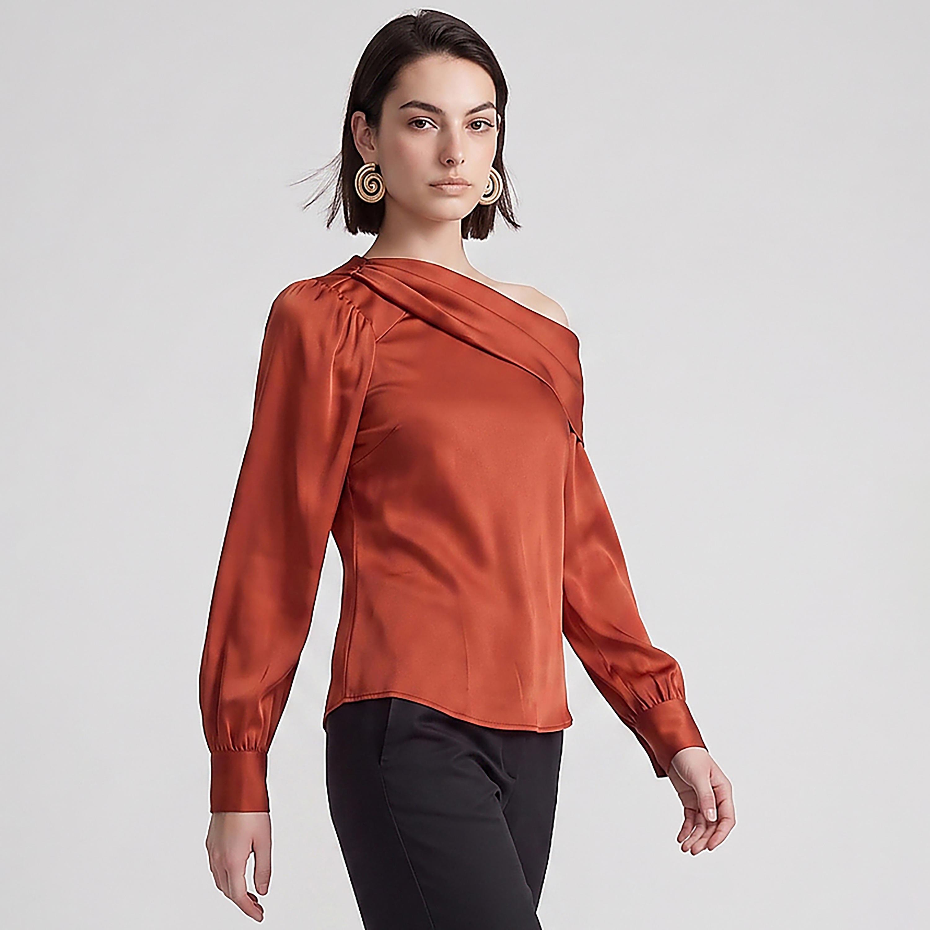 BCBG One-Shoulder Women's Top-women-clothing-shirtsandblouses-blouses-image-5