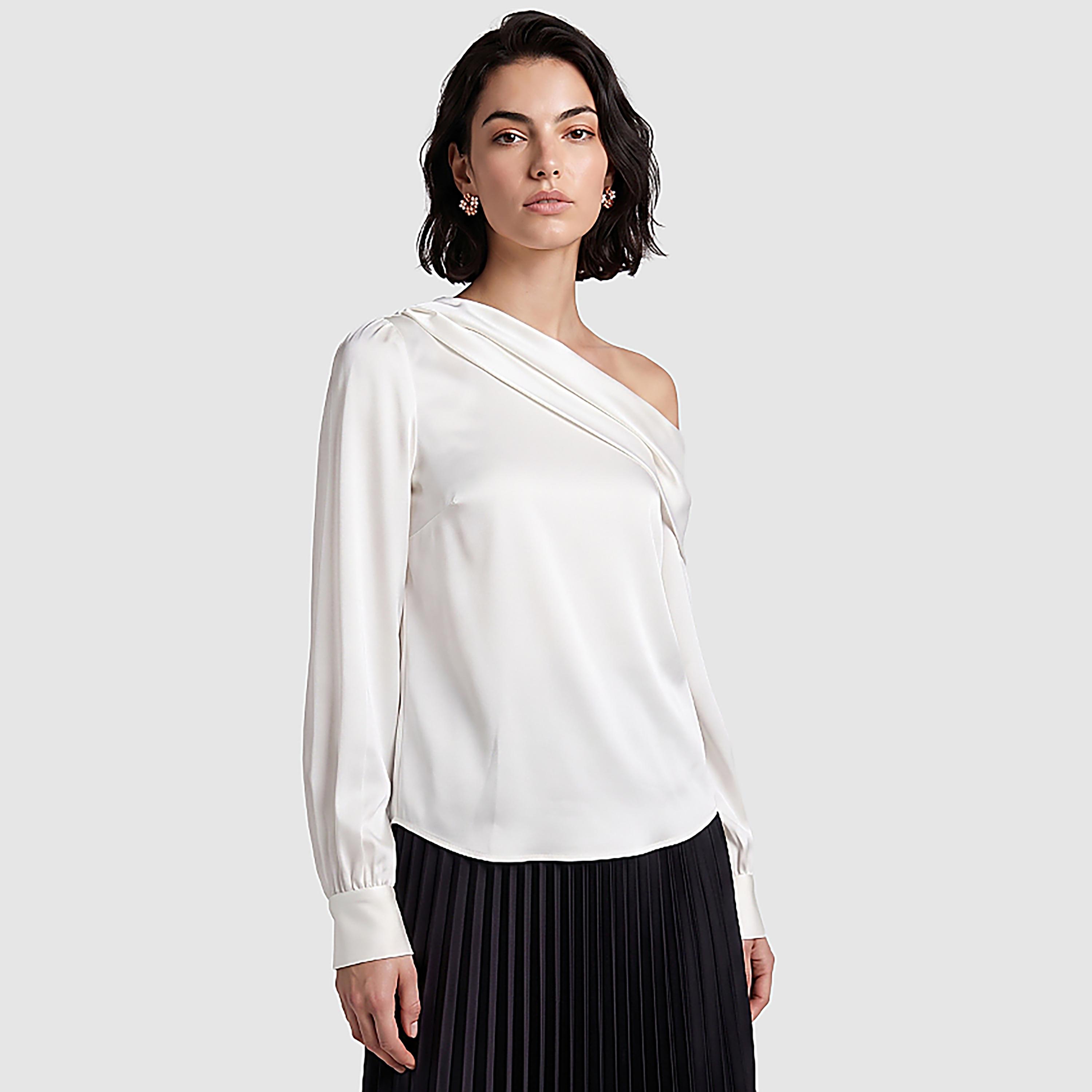 BCBG One-Shoulder Women's Top-women-clothing-shirtsandblouses-blouses-image-9