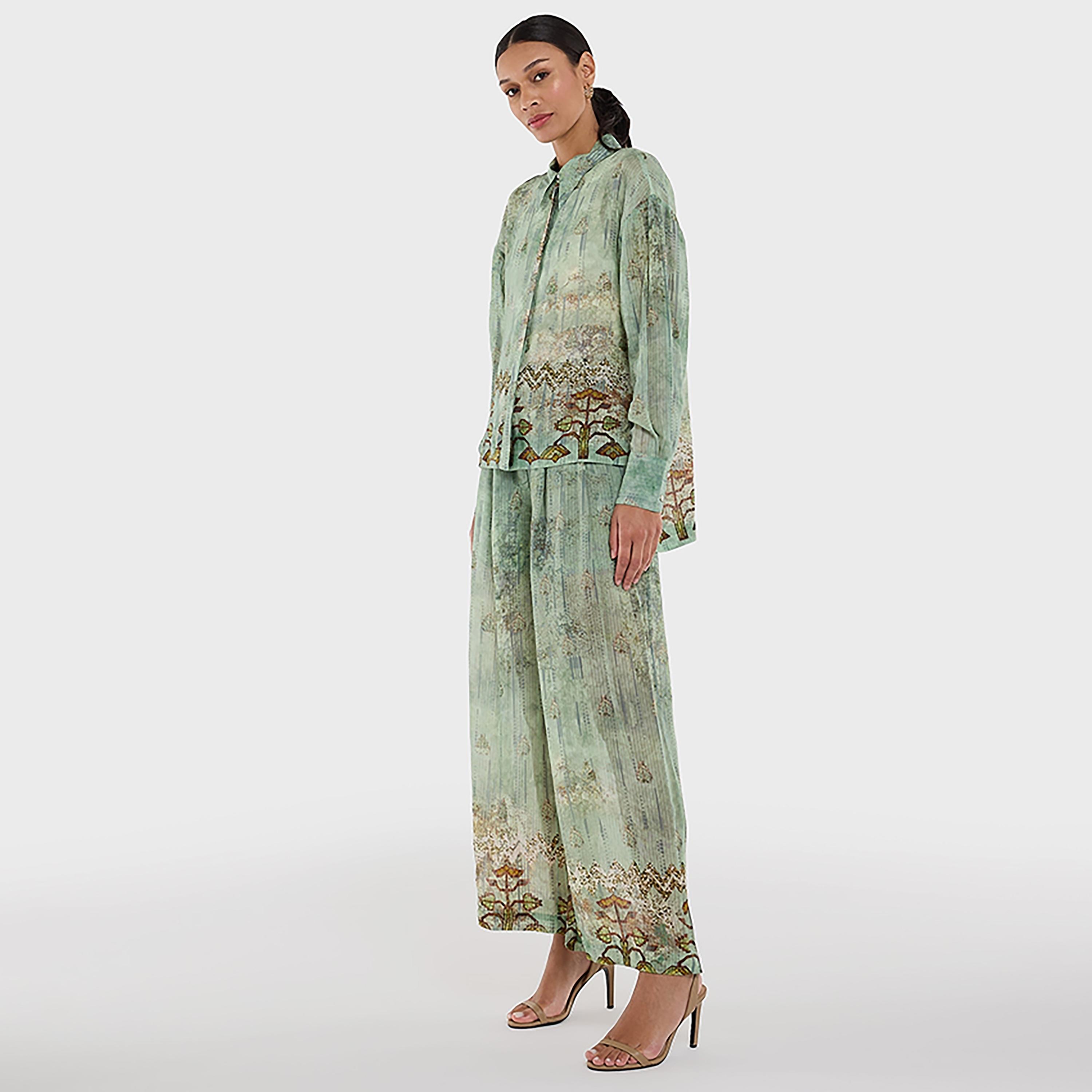 سروال متعدد الألوان مطبوع من الفيسكوز دوبي للنساء من بي سي بي جي-women-clothing-bottoms-trousers-image-2