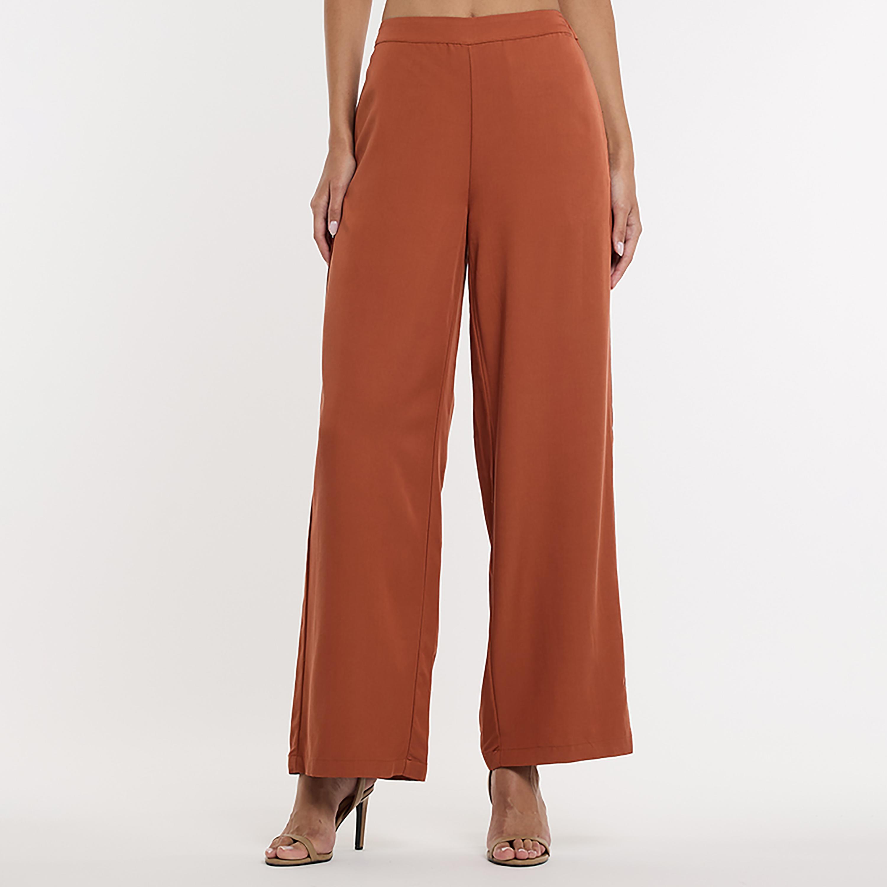 بنطلون نسائي منسوج قصة مستقيمة من بي سي بي جي-women-clothing-bottoms-trousers-image-5
