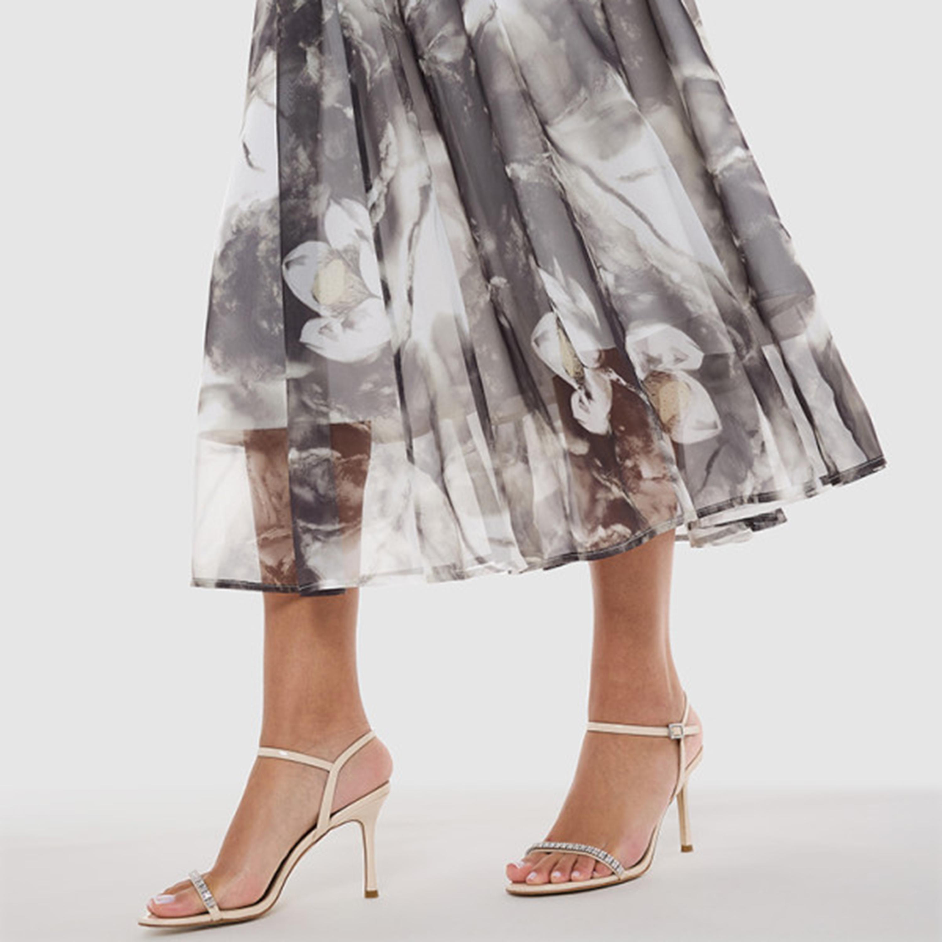BCBG Multicolour Abstract Floral Print A-line Women's Skirt-women-clothing-bottoms-skirts-image-4