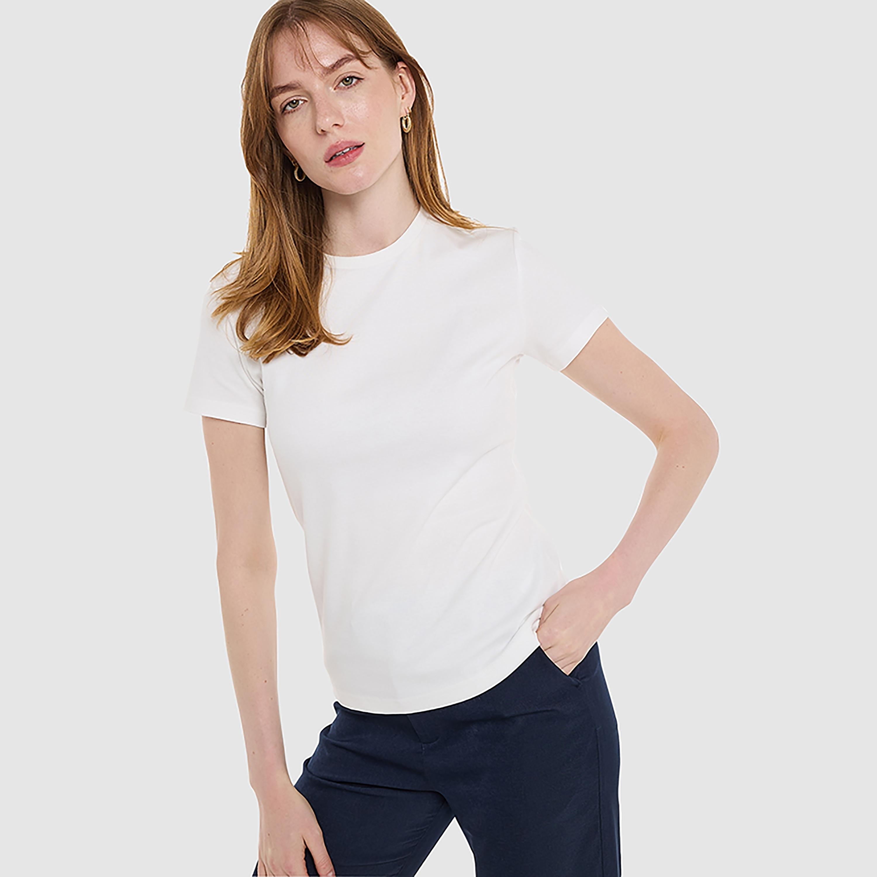 تي شورت قطن للنساء من بي سئ بي جي-women-clothing-tshirts-image-5