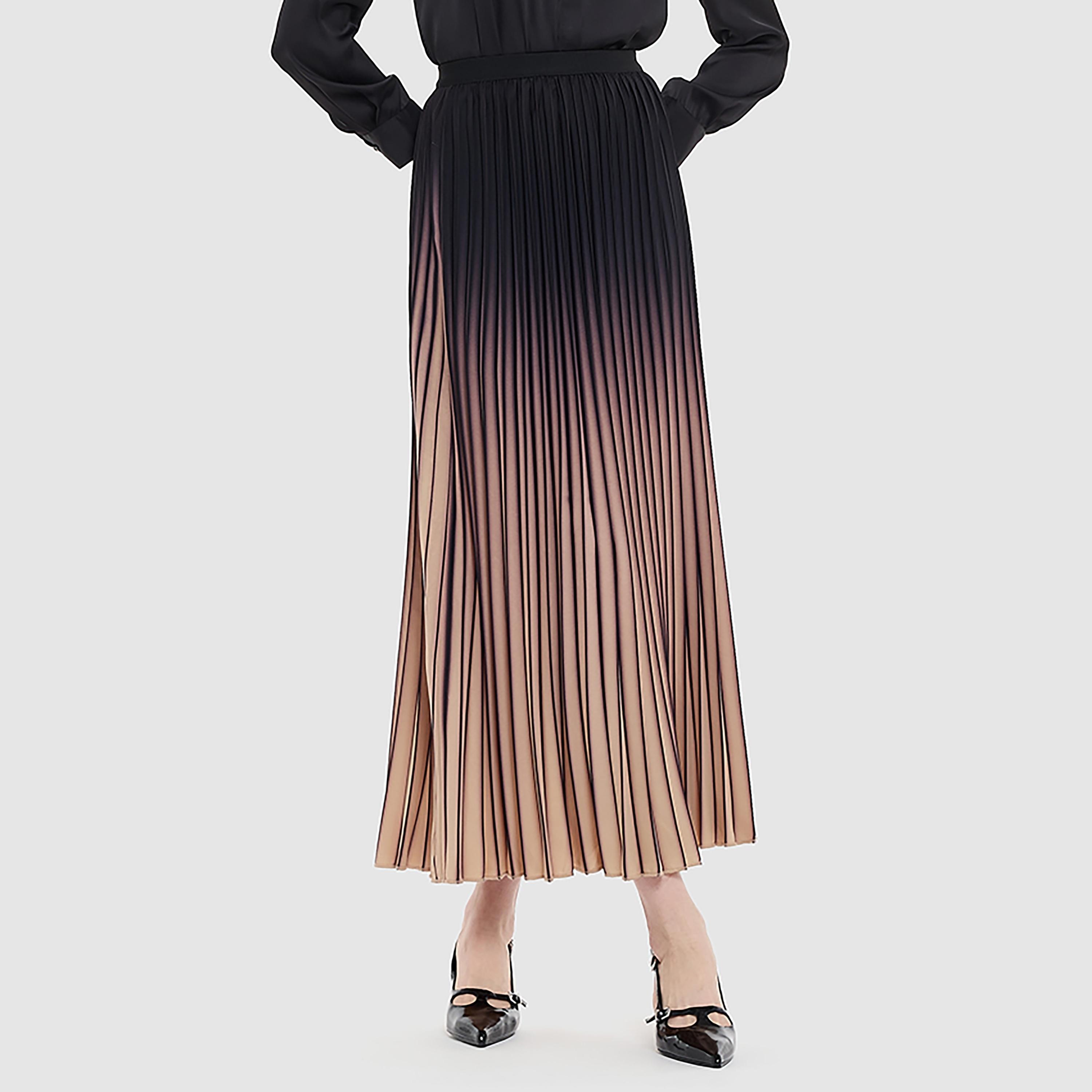BCBG Ombre Pleated A-Line Women's Maxi Skirt-women-clothing-bottoms-skirts-image-1