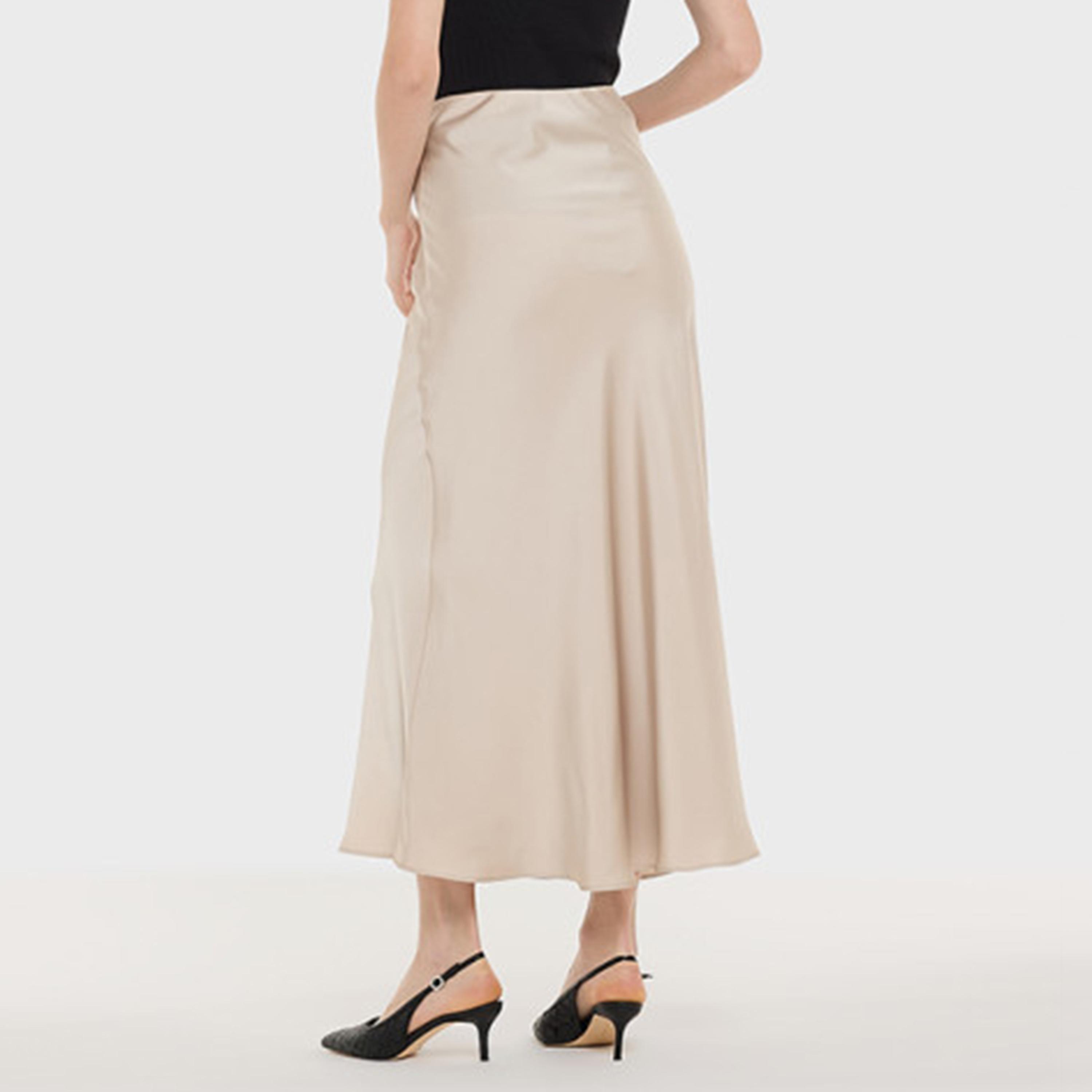 تنورة نسائية ساتان بتصميم "إيه لاين" من بي سي بي جي-women-clothing-bottoms-skirts-image-4