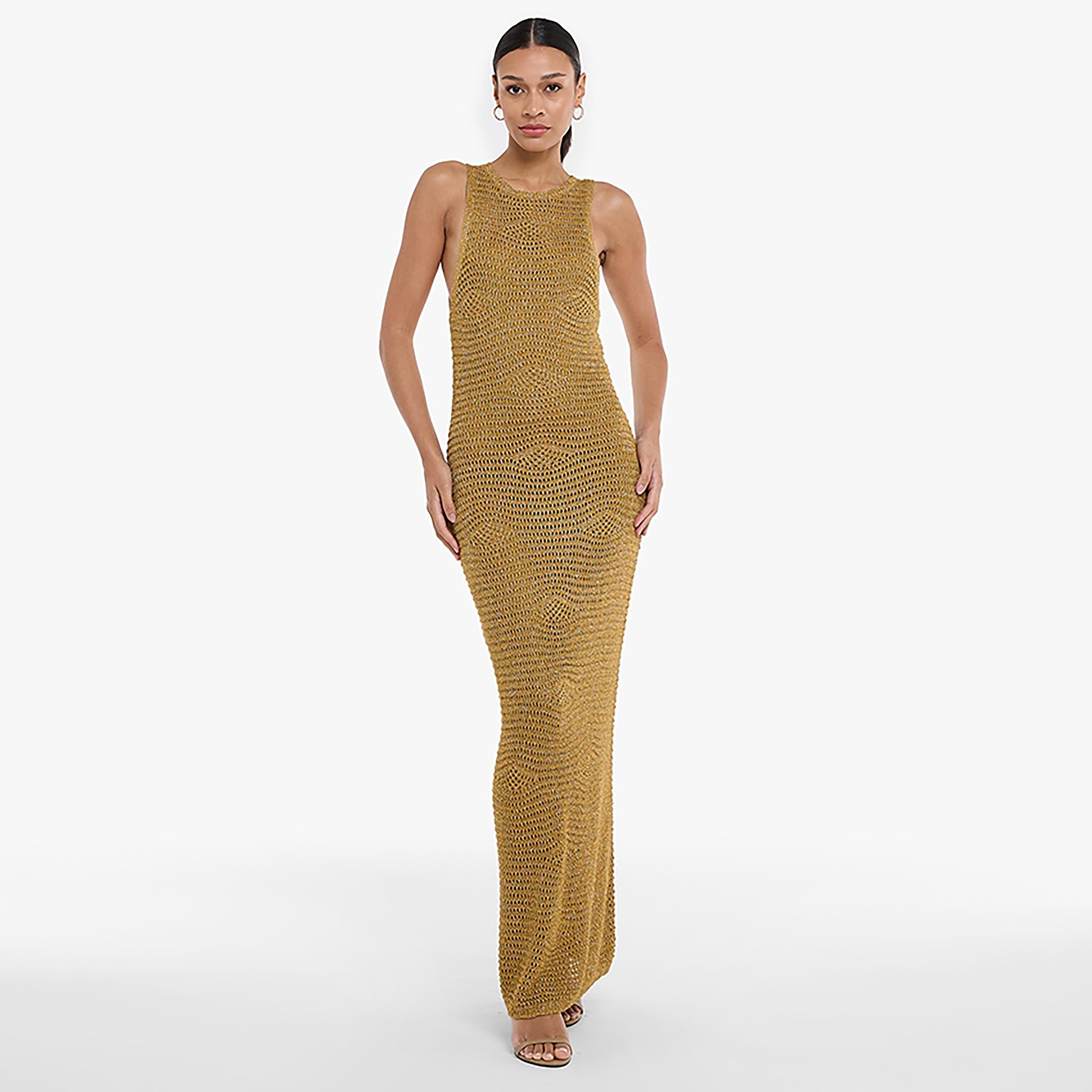 فستان ماكسي محبوك للنساء من بي سي بي جي-women-clothing-dresses-image-5