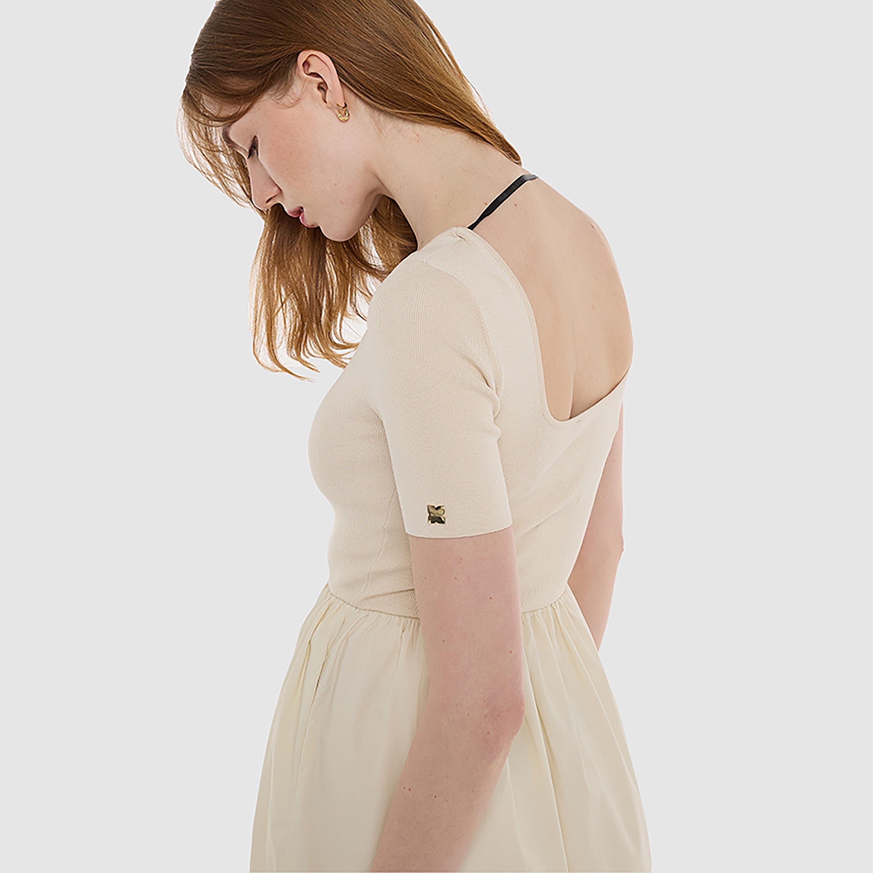فستان ماكسي برقبة مربعة للنساء من بي سي بي جي-women-clothing-dresses-image-3