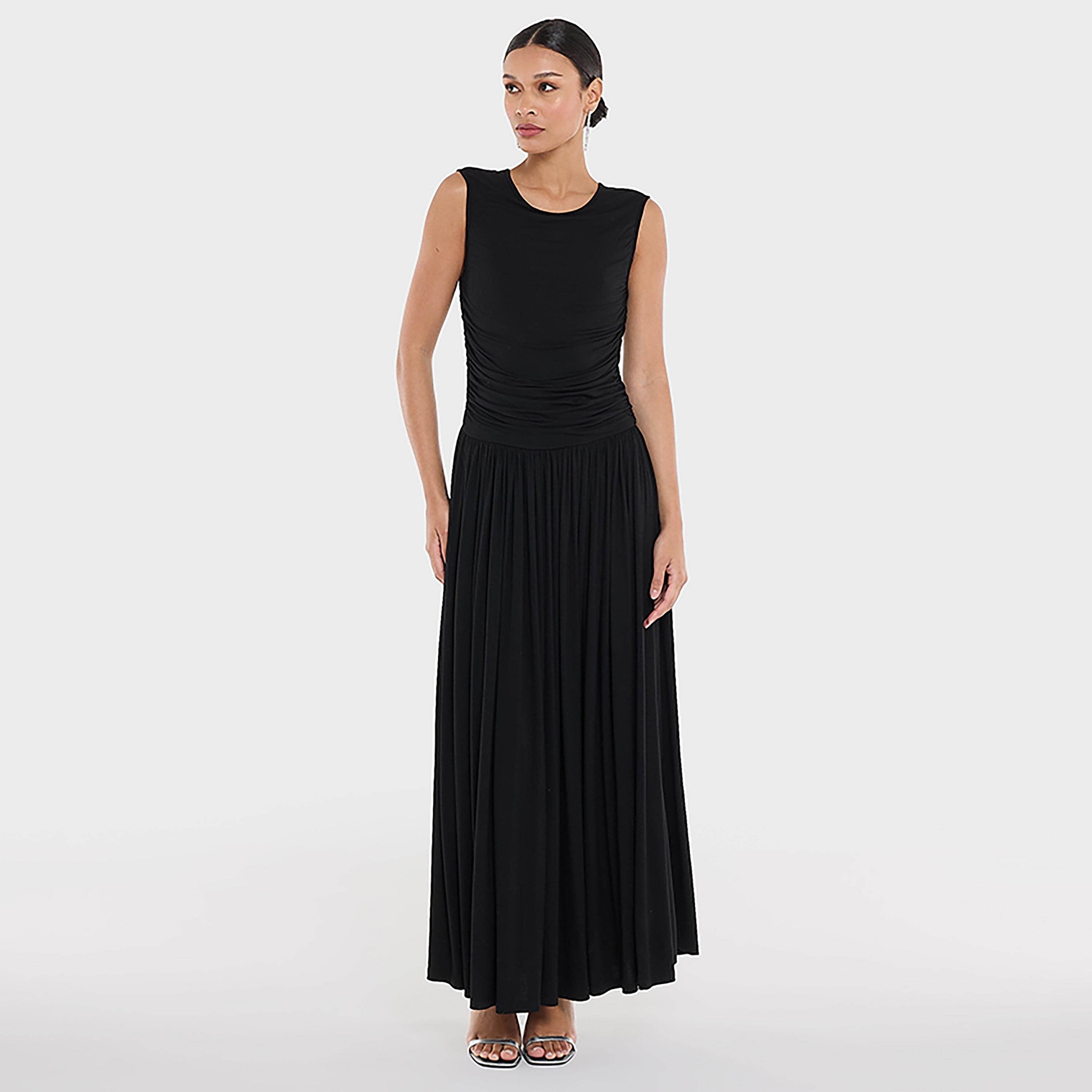 BCBG Ruched Women's Maxi Dress-women-clothing-dresses-image-1