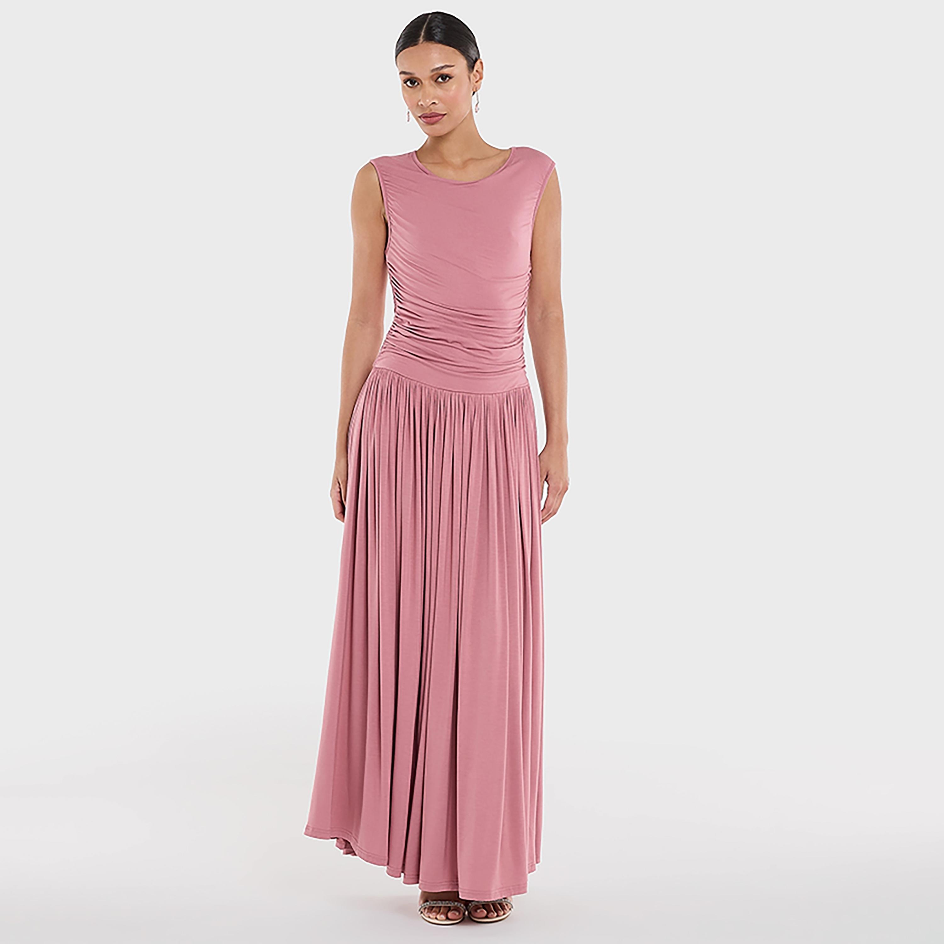 BCBG Ruched Women's Maxi Dress-women-clothing-dresses-image-5