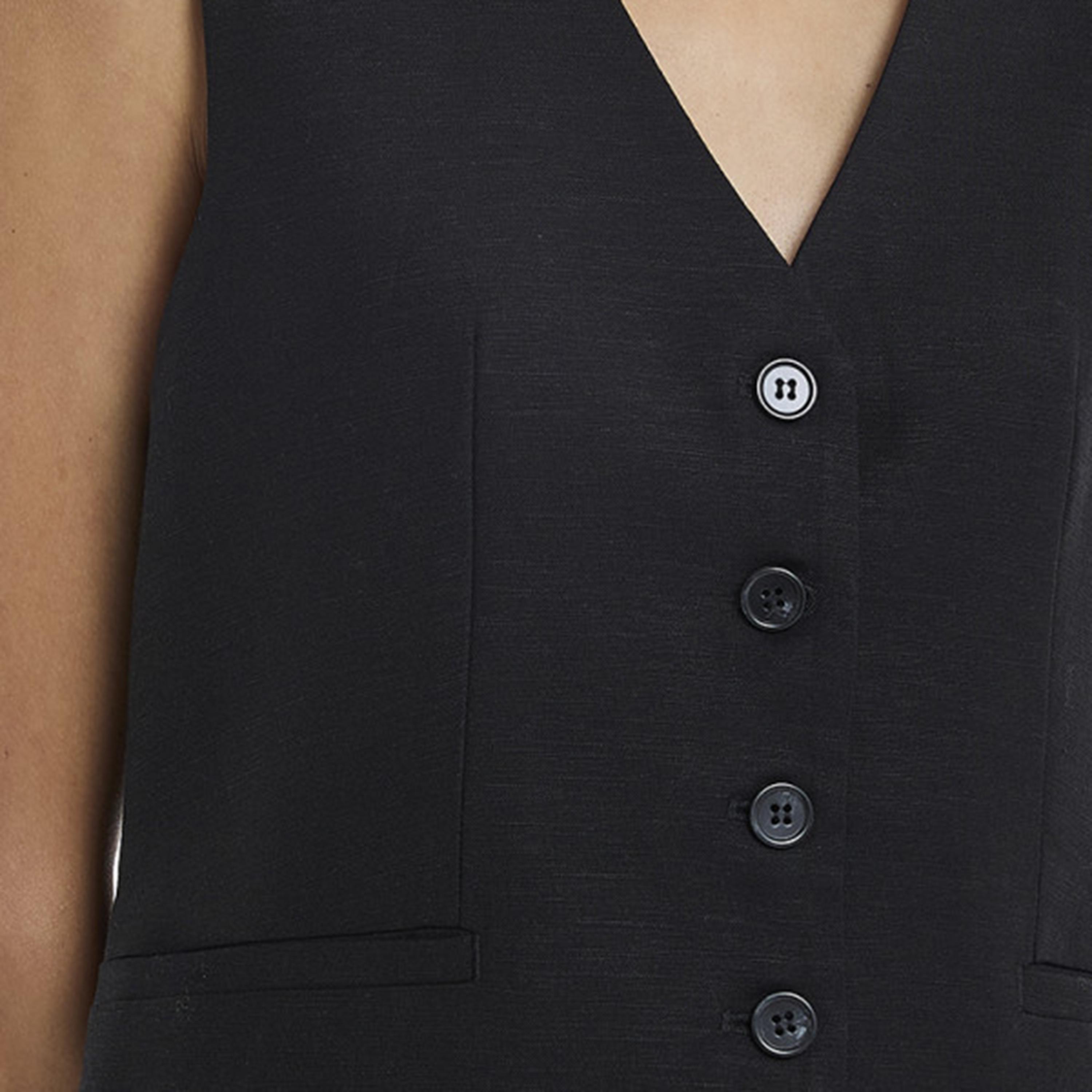 صديرية "ويست كوت" نسائية كتان من بي سي بي جي-women-winterwear-coatsandjackets-waistcoats-image-4