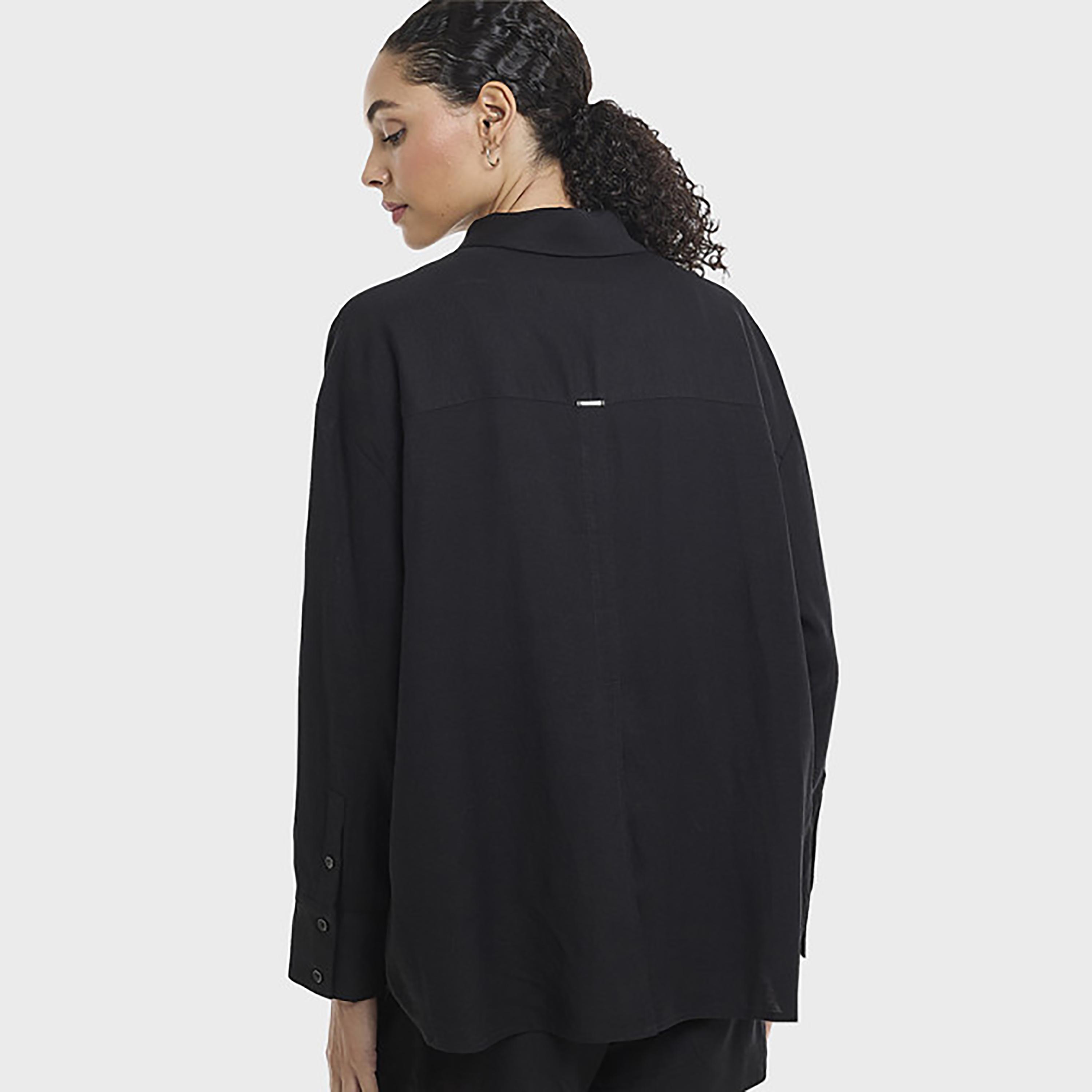 قميص نسائي بياقة وأكمام منسدلة من الكتان من بي سي بي جي-women-clothing-shirtsandblouses-shirts-image-3