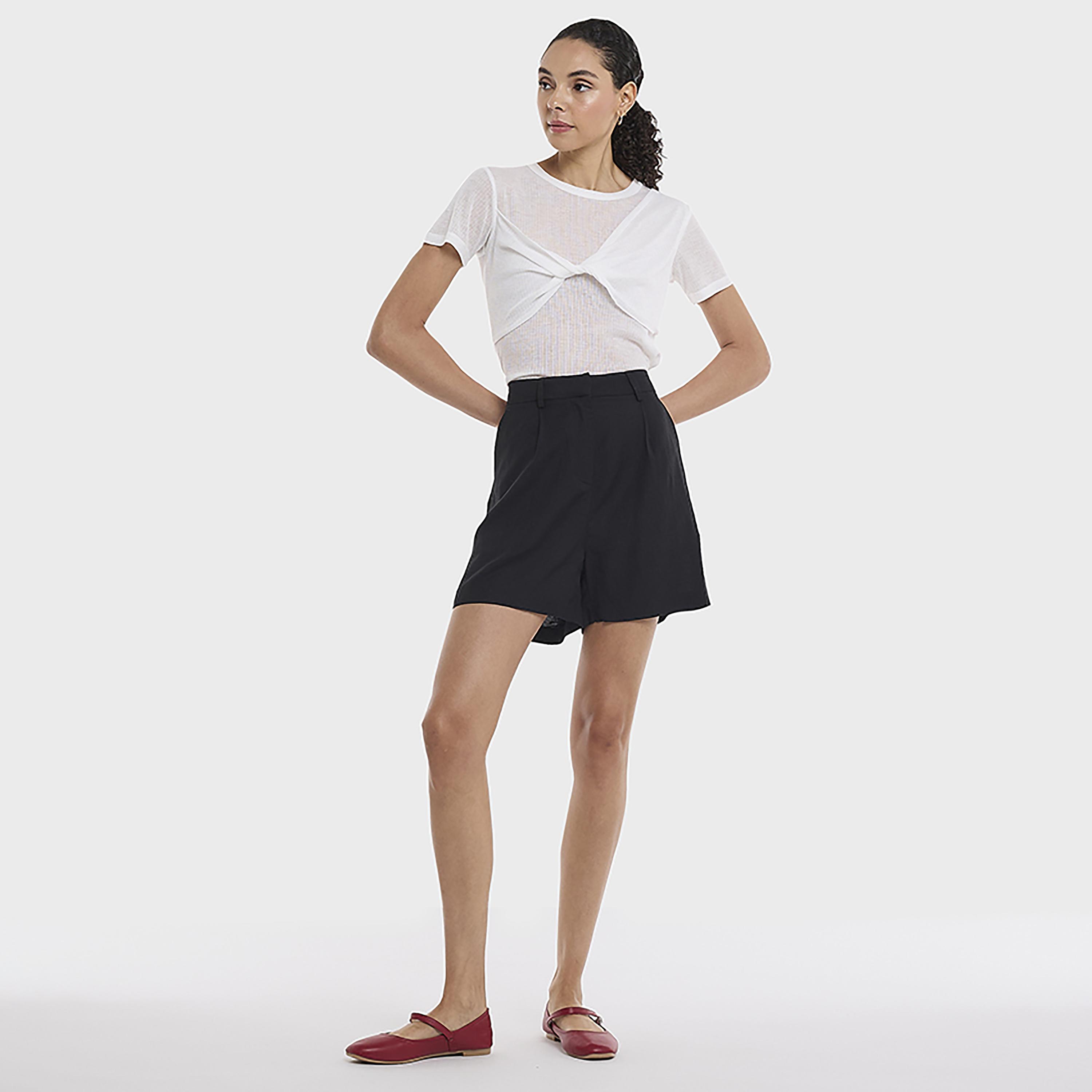 BCBG Textured Women's Top-women-clothing-shirtsandblouses-blouses-image-2