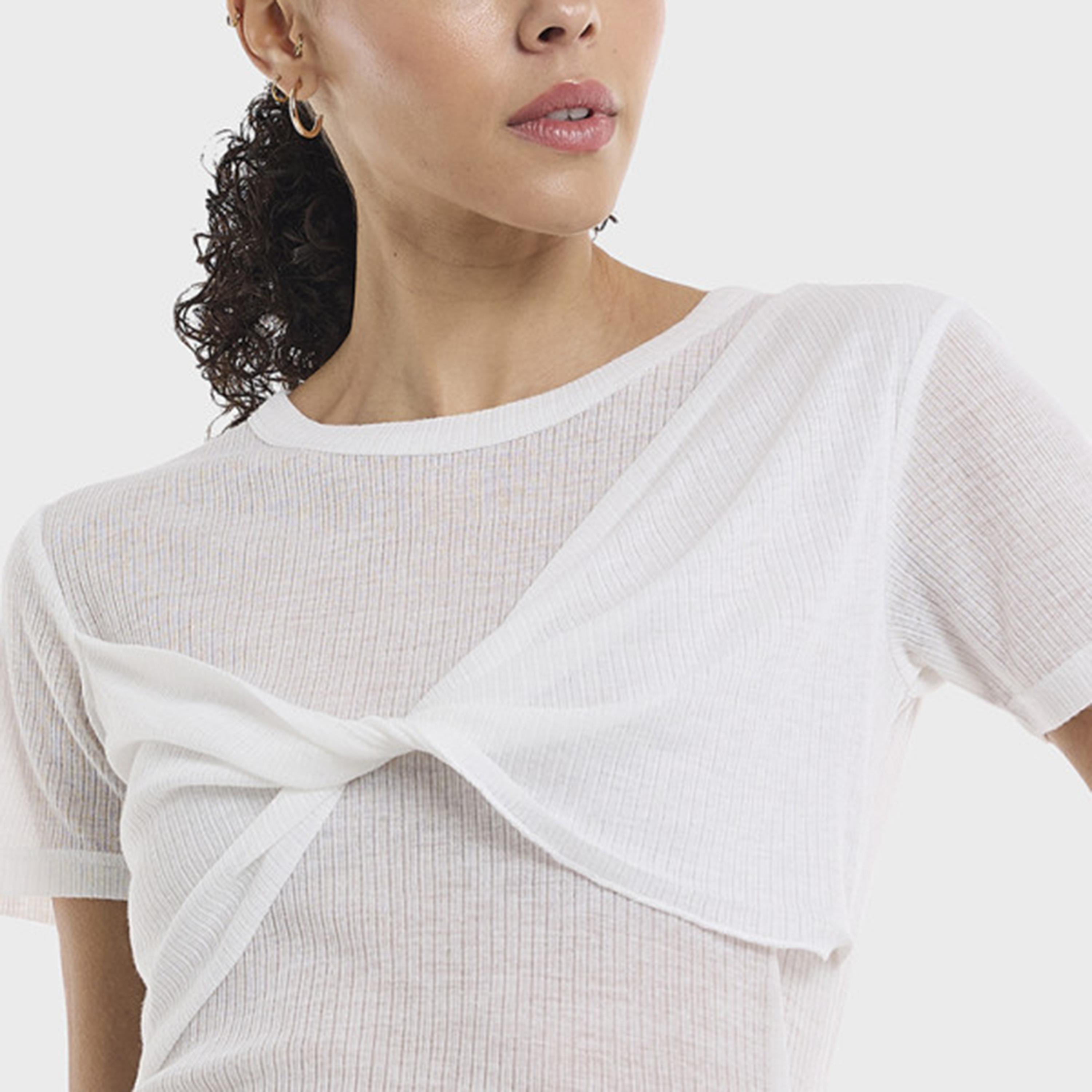 BCBG Textured Women's Top-women-clothing-shirtsandblouses-blouses-image-4