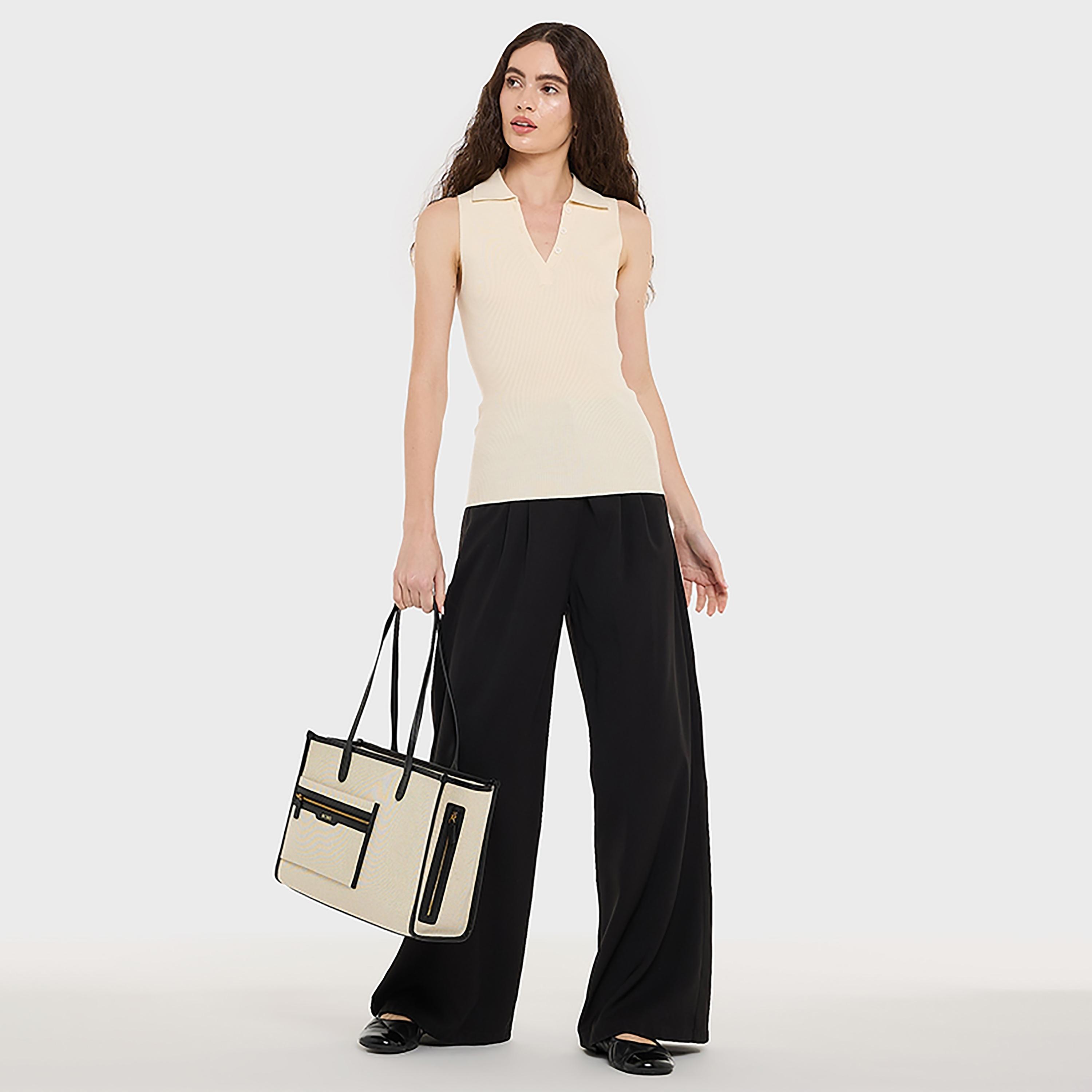 BCBG Ribbed Collared Women's Top-women-clothing-shirtsandblouses-blouses-image-10
