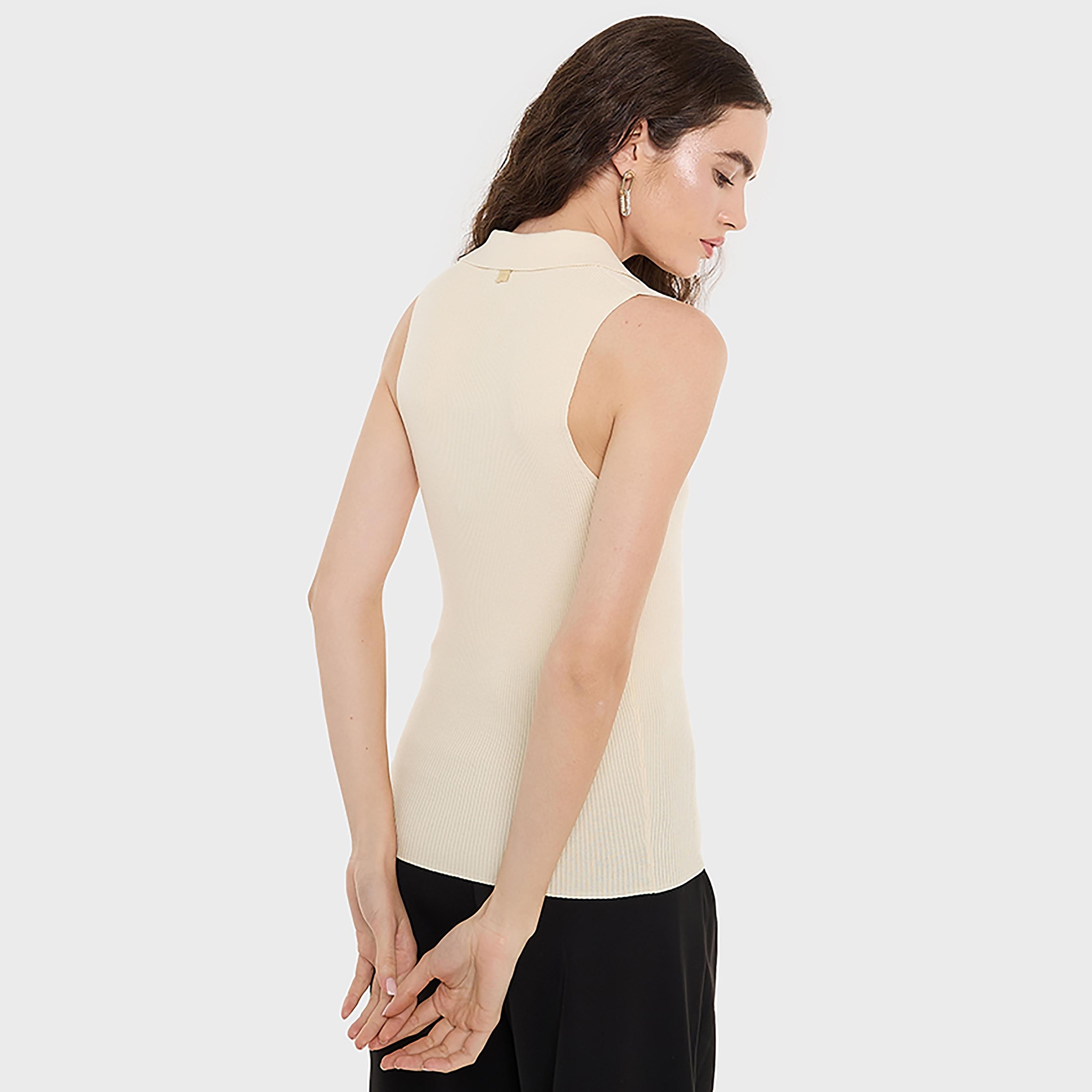 BCBG Ribbed Collared Women's Top-women-clothing-shirtsandblouses-blouses-image-11