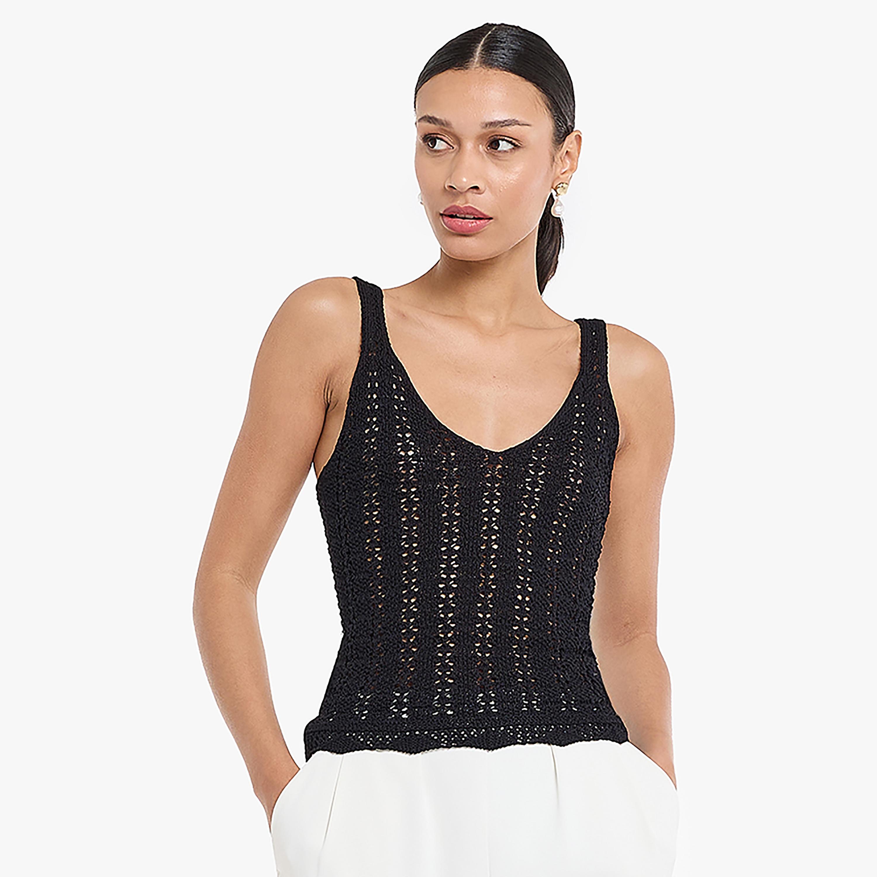 BCBG Strappy Crochet Women's Cami Top-women-clothing-shirtsandblouses-blouses-image-1