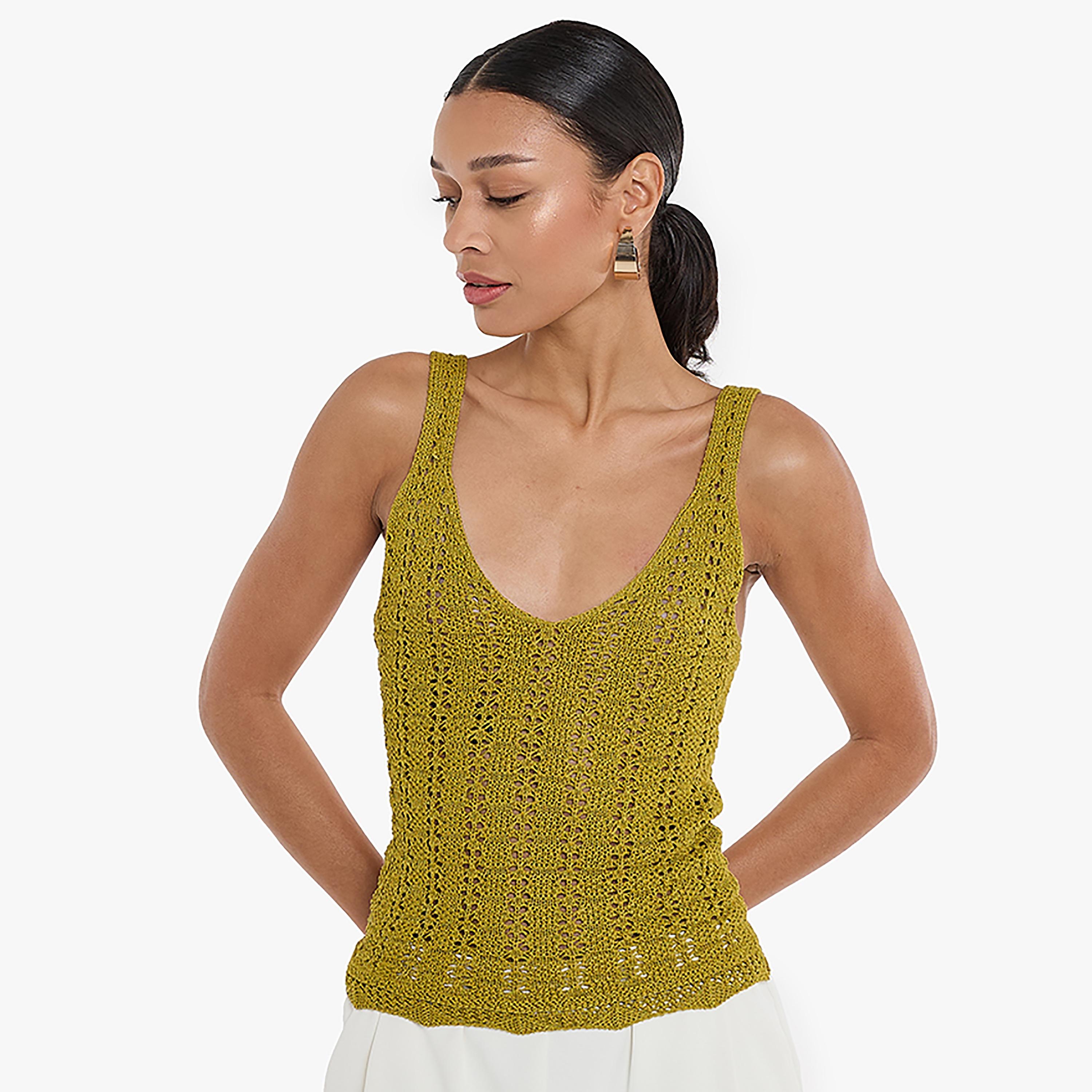 BCBG Strappy Crochet Women's Cami Top-women-clothing-shirtsandblouses-blouses-image-1