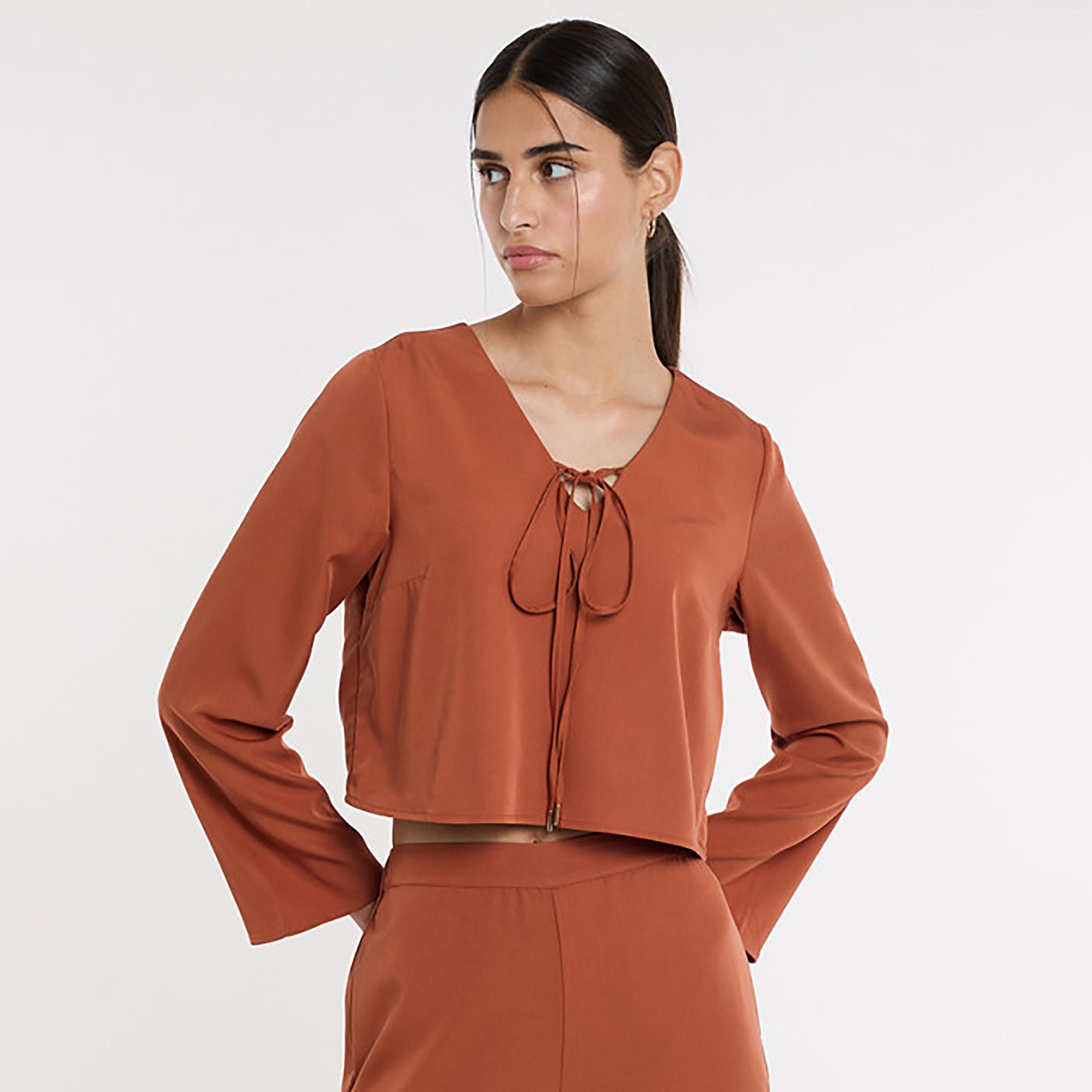 بلوزة نسائية منسوجة من بي سي بي جي-women-clothing-shirtsandblouses-blouses-image-4