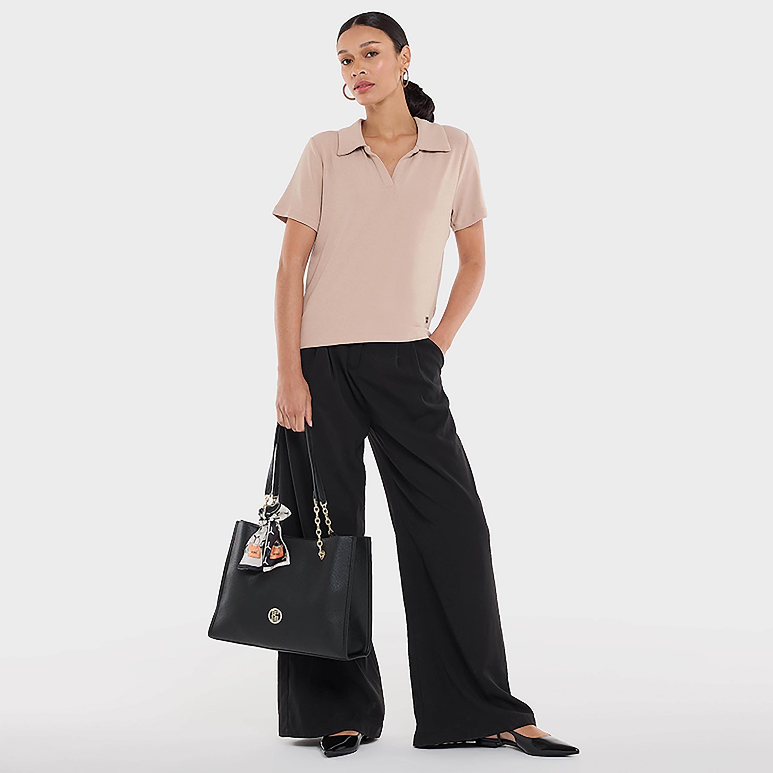 BCBG Johny Collar Women's T-Shirt-women-clothing-tshirts-image-2