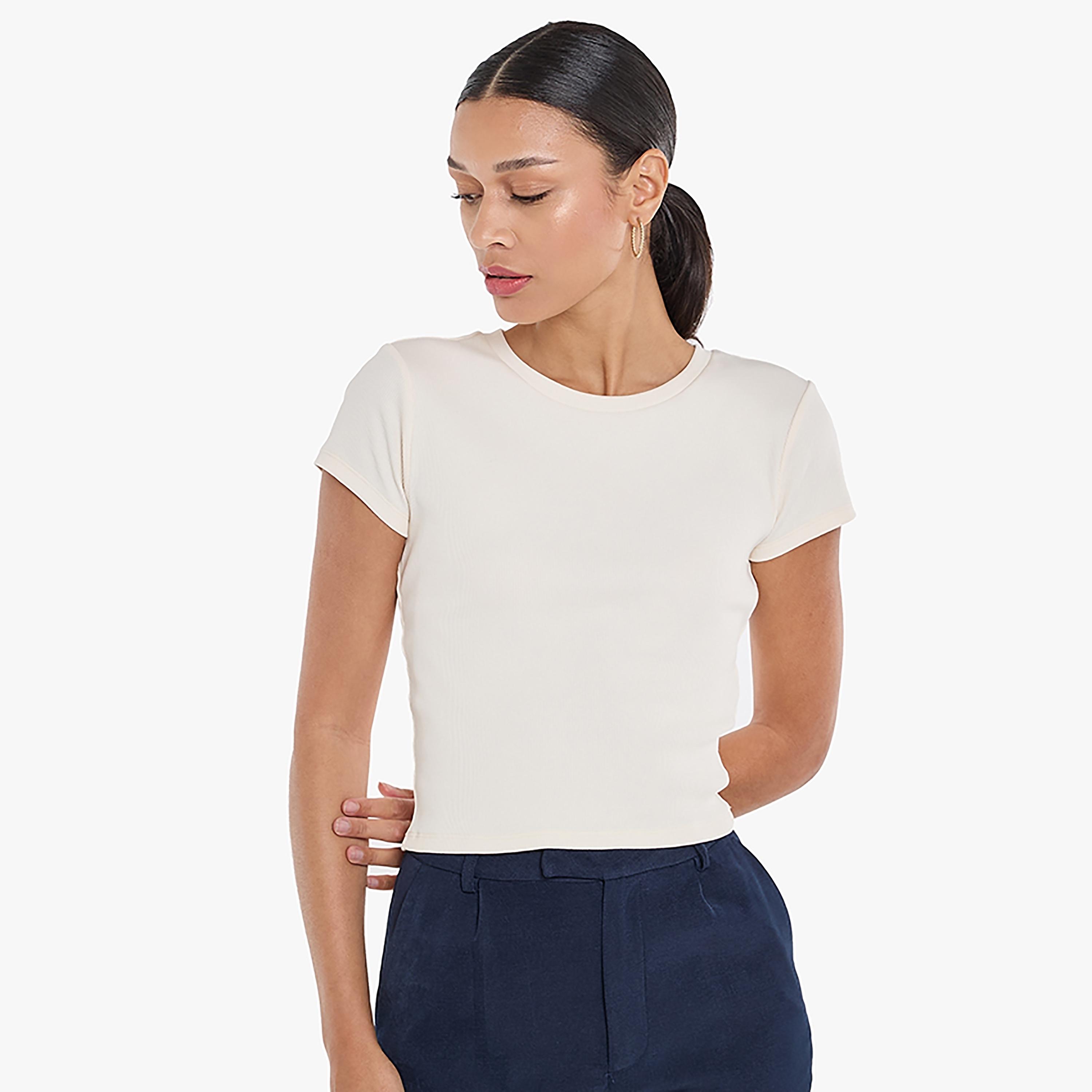 تي شورت نسائي مضلع من بي سي بي جي-women-clothing-tshirts-image-5