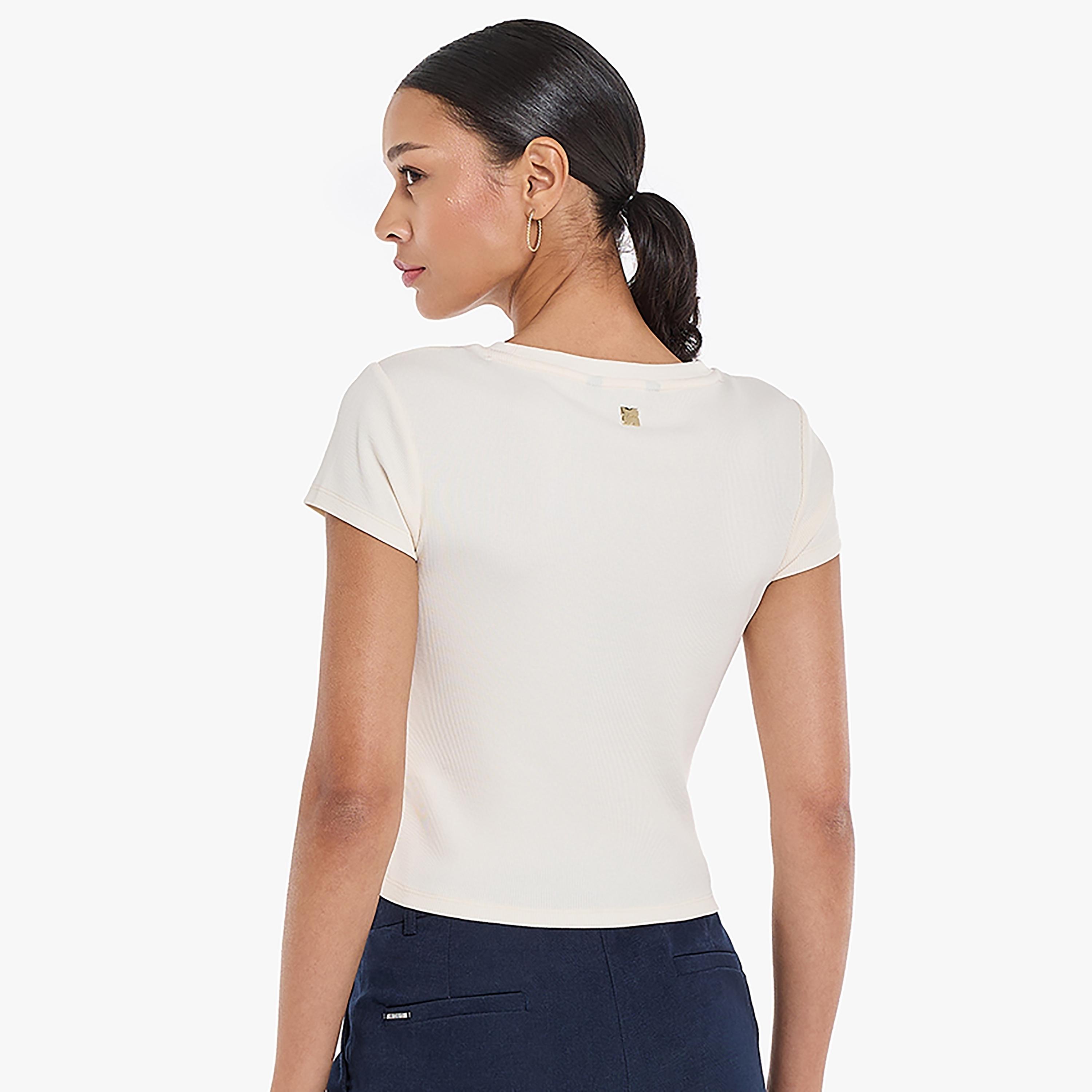 تي شورت نسائي مضلع من بي سي بي جي-women-clothing-tshirts-image-7