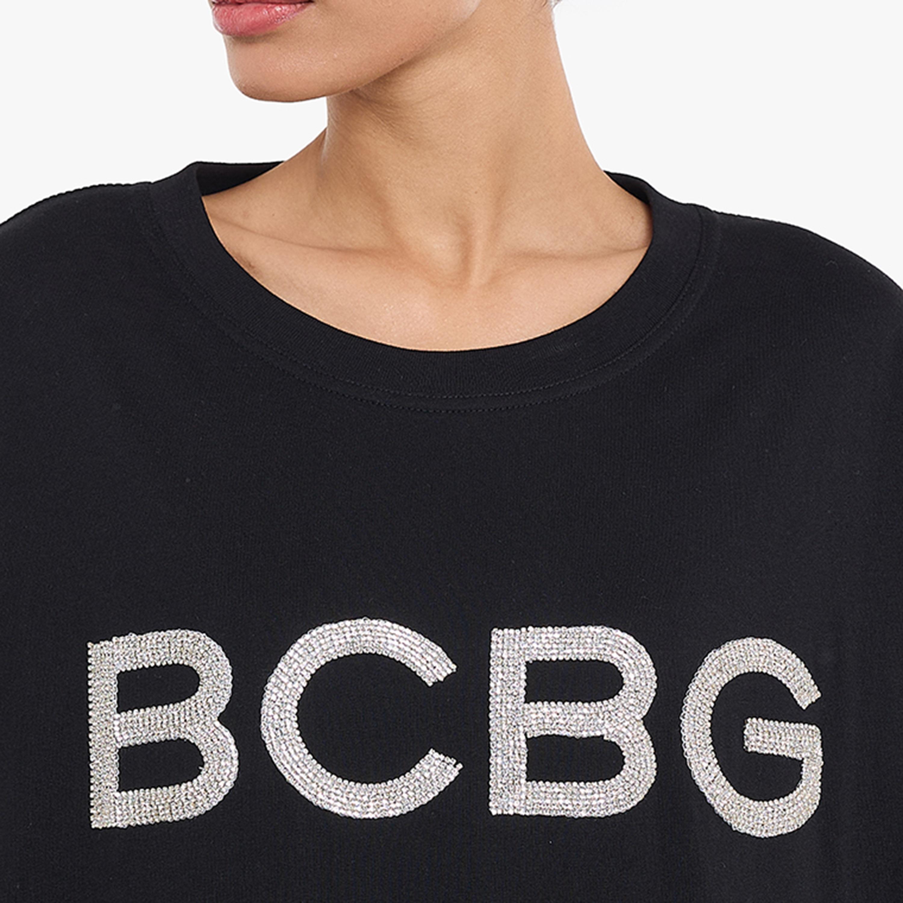 BCBG Embellished Logo Women's Oversize T-Shirt-women-clothing-tshirts-image-4