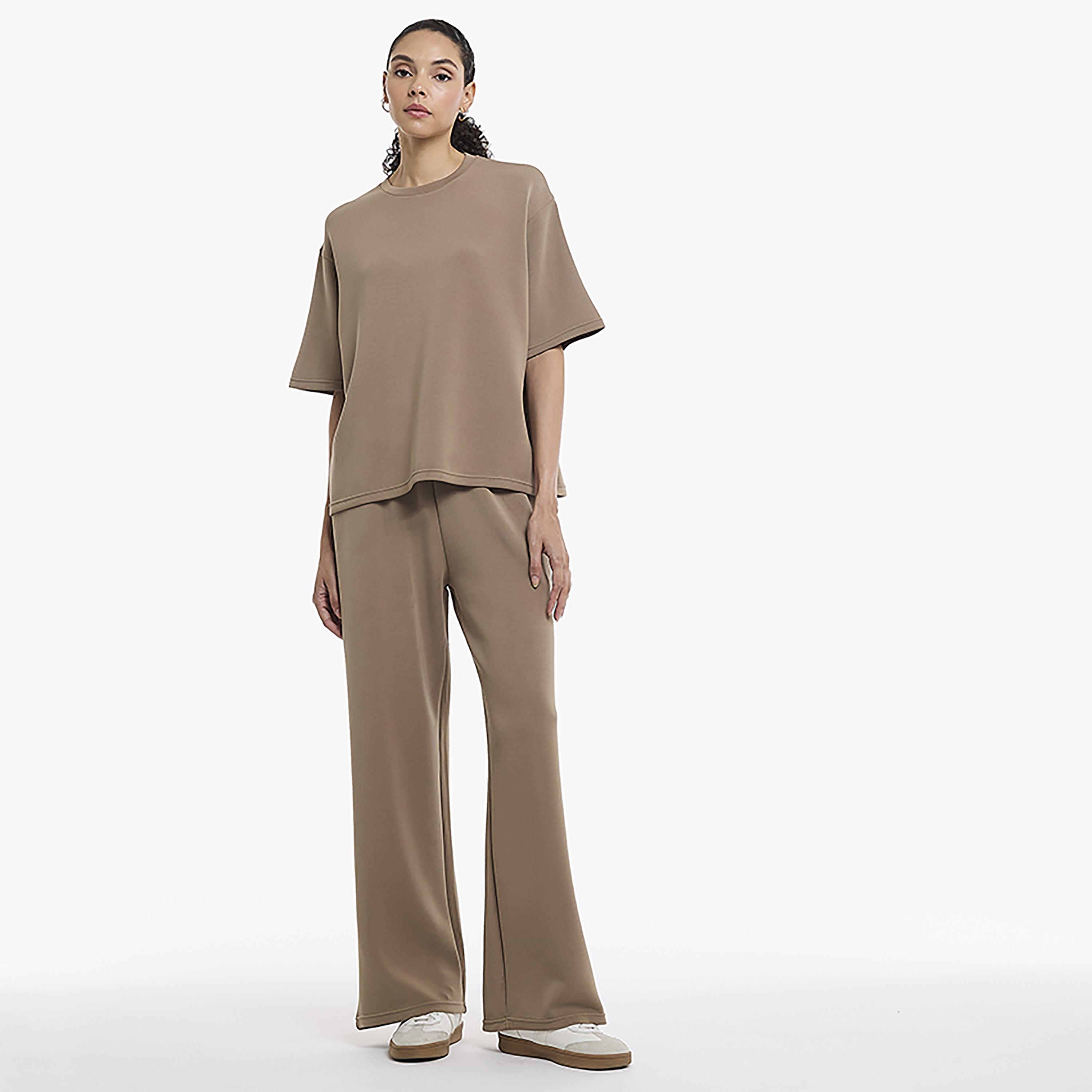BCBG Crew Neck Women's T-Shirt-women-clothing-tshirts-image-2