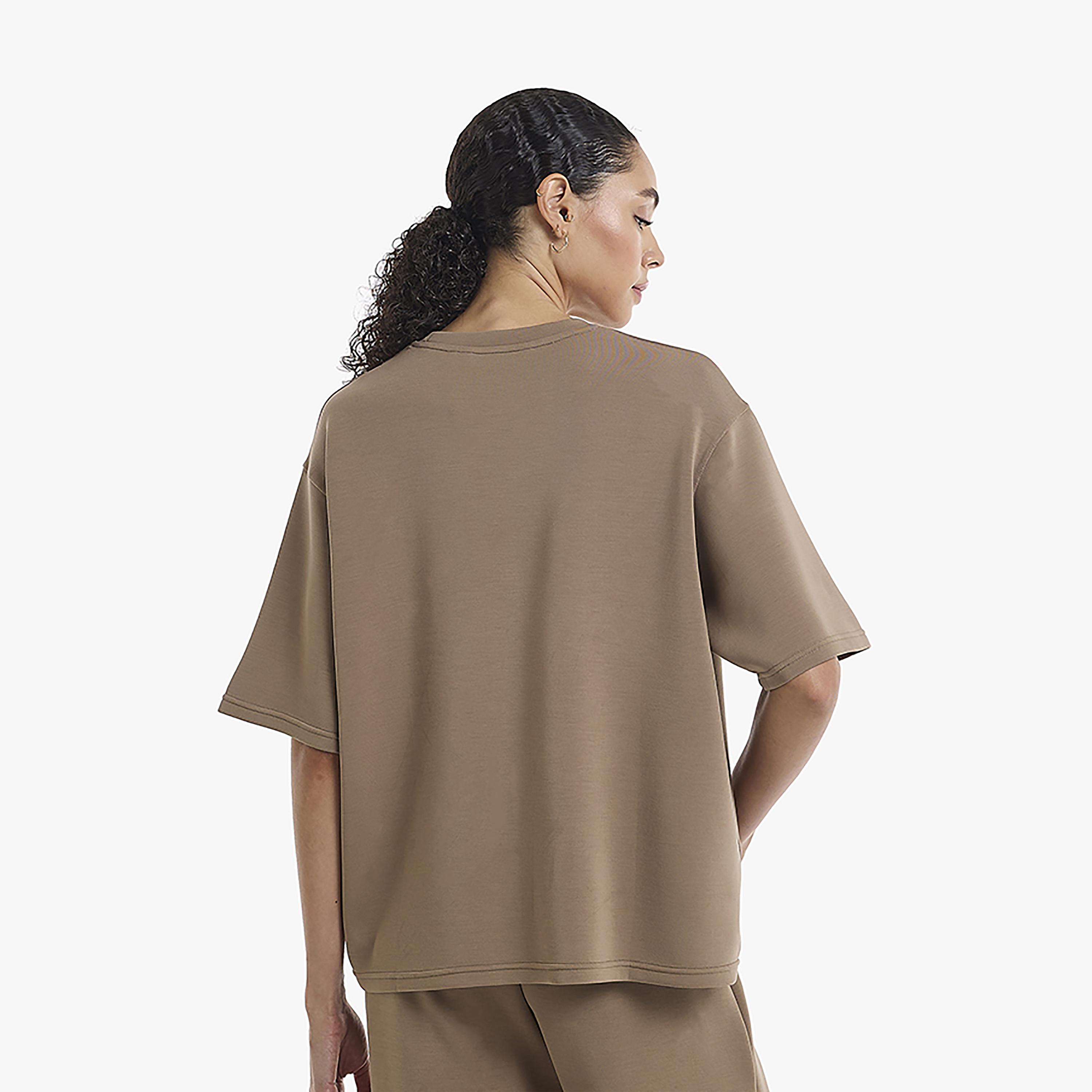 تيشيرت نسائي بياقة مستديرة "كرو نيك" من بي سي بي جي-women-clothing-tshirts-image-3