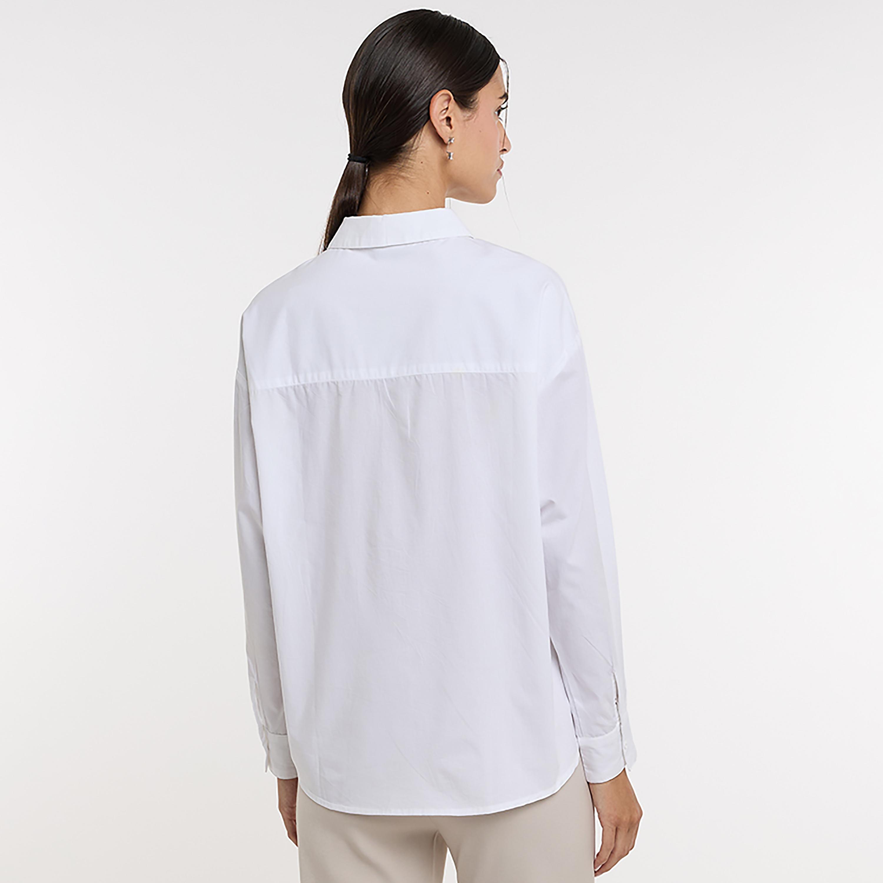 BCBG White Embroidered Women's Shirt-women-clothing-shirtsandblouses-shirts-image-3