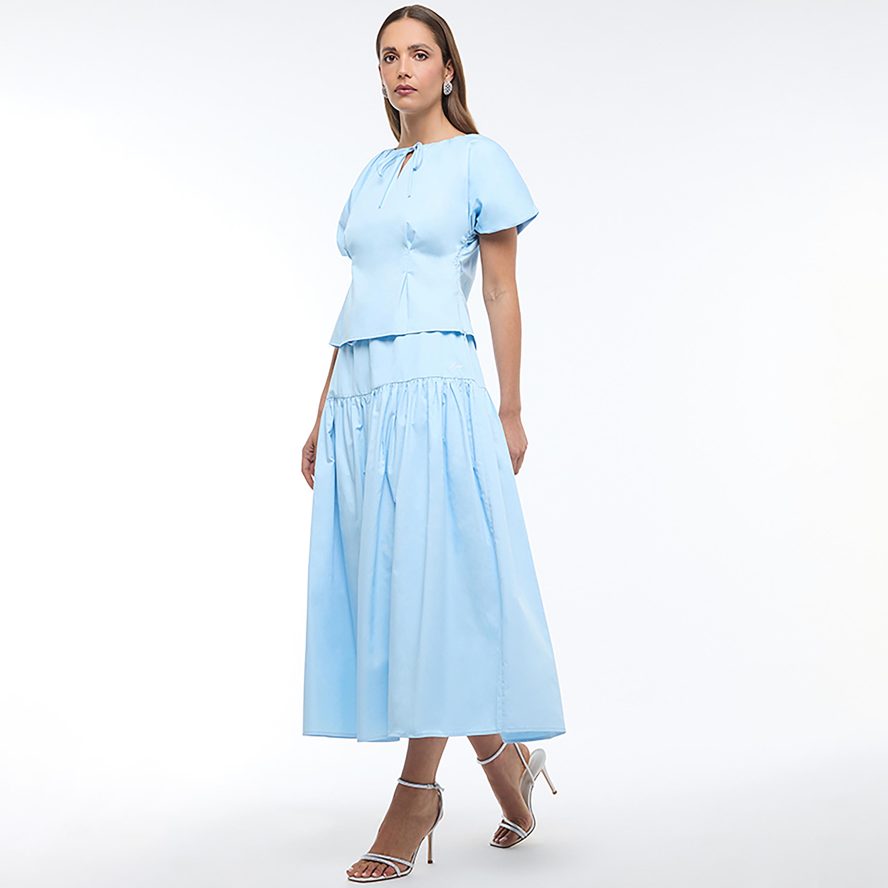 BCBG Poplin Tiered Women's Skirt-women-clothing-bottoms-skirts-image-2