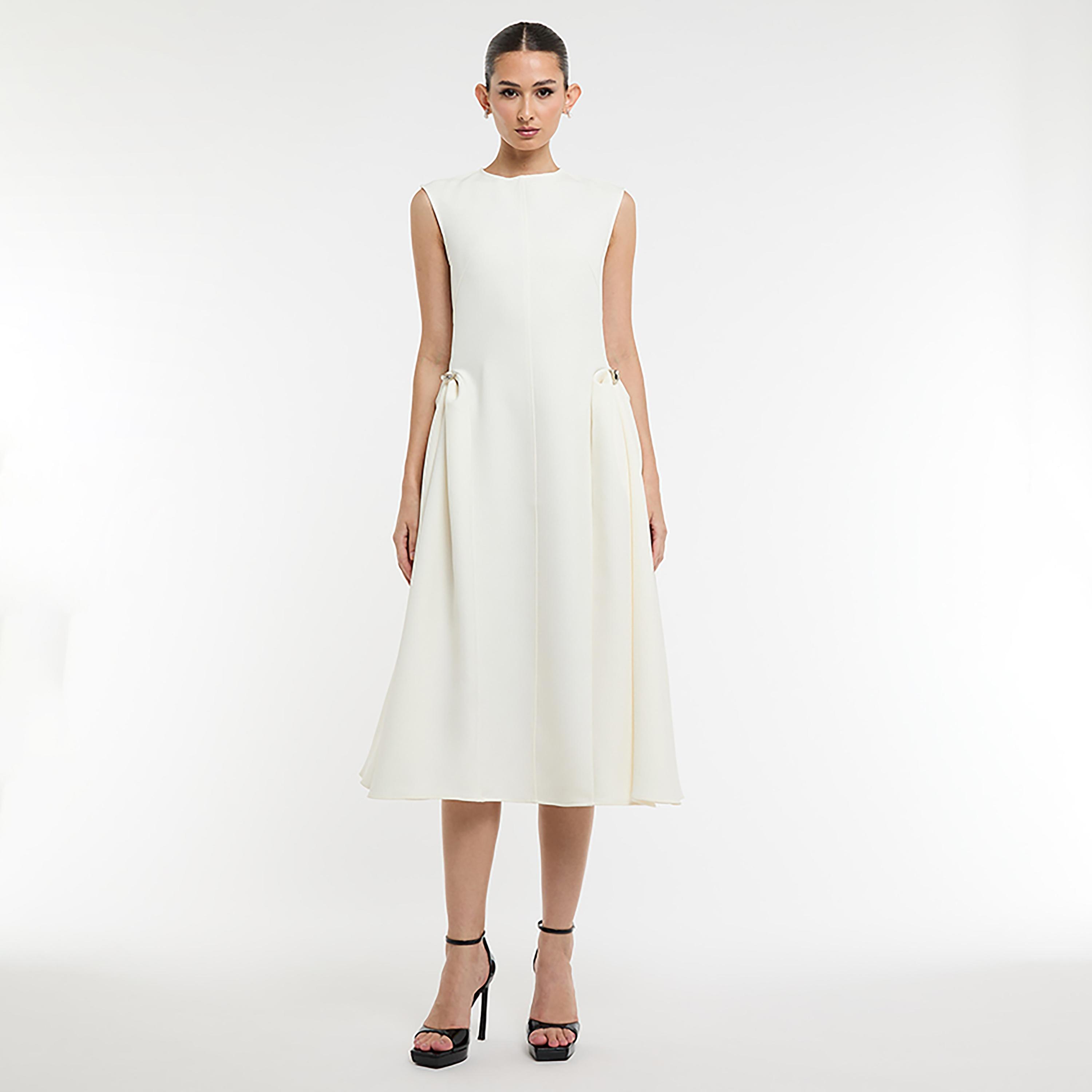 فستان ميدي حريمي بقصة فيت آند فلير من بي سي بي جي-women-clothing-dresses-image-6