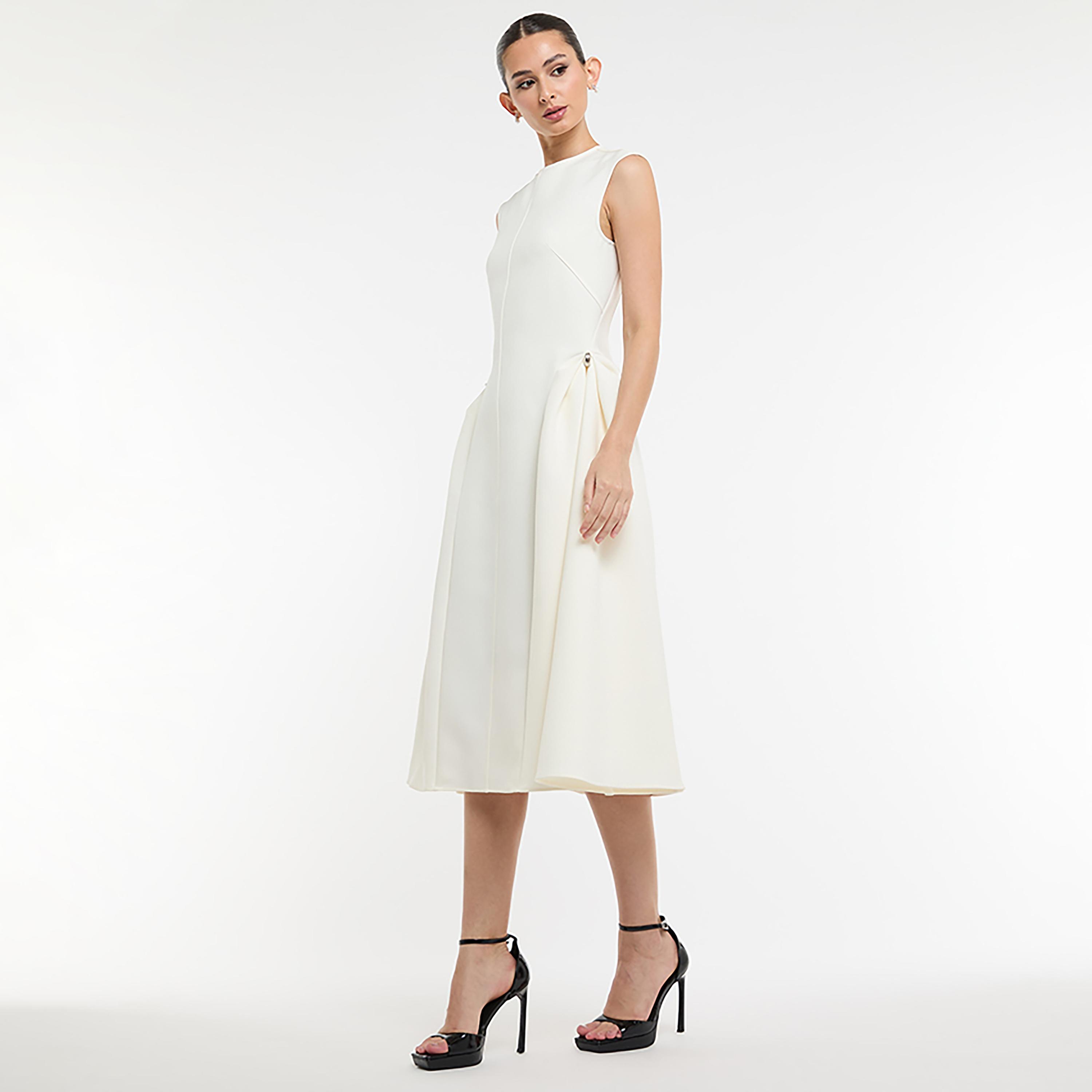 فستان ميدي حريمي بقصة فيت آند فلير من بي سي بي جي-women-clothing-dresses-image-7
