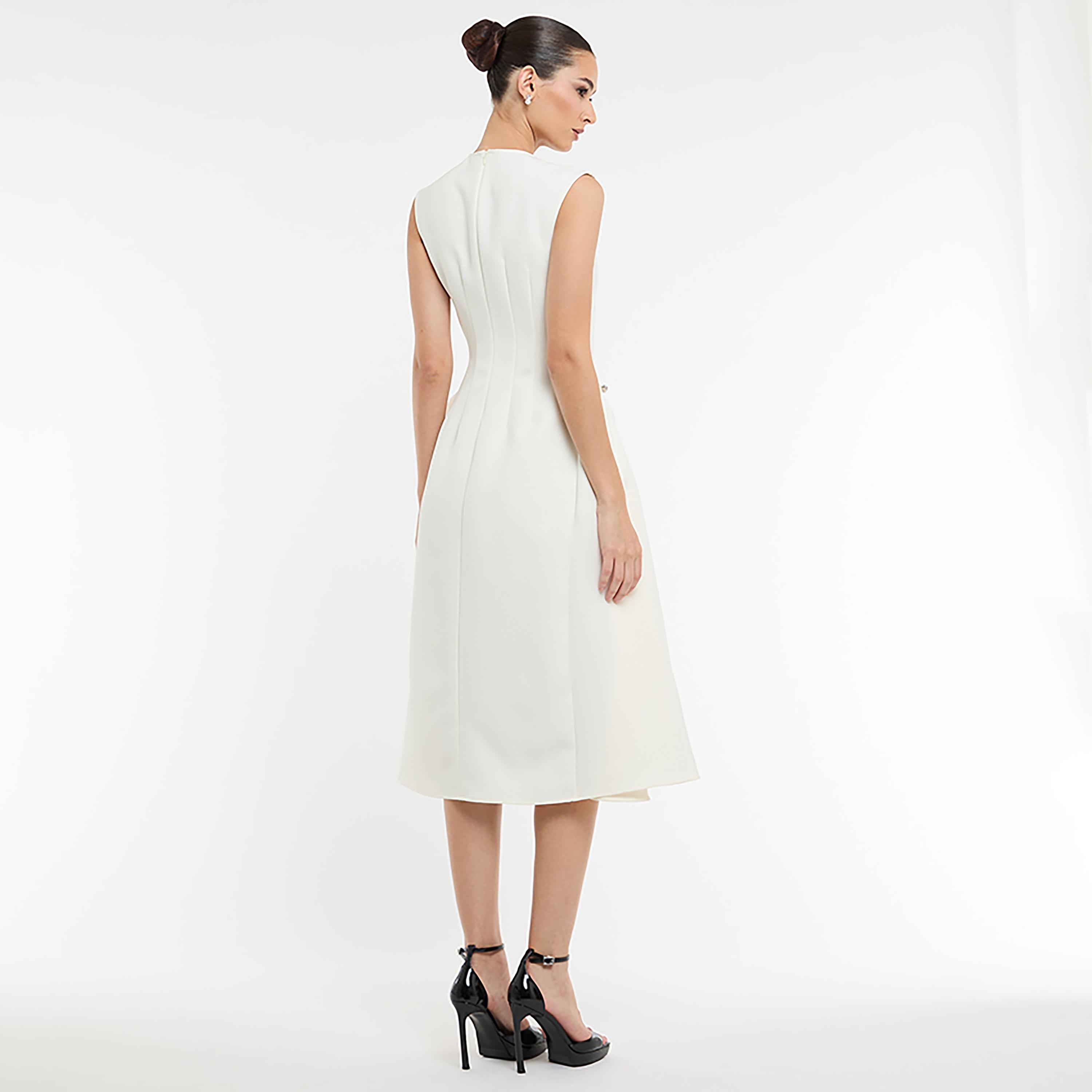 فستان ميدي حريمي بقصة فيت آند فلير من بي سي بي جي-women-clothing-dresses-image-8
