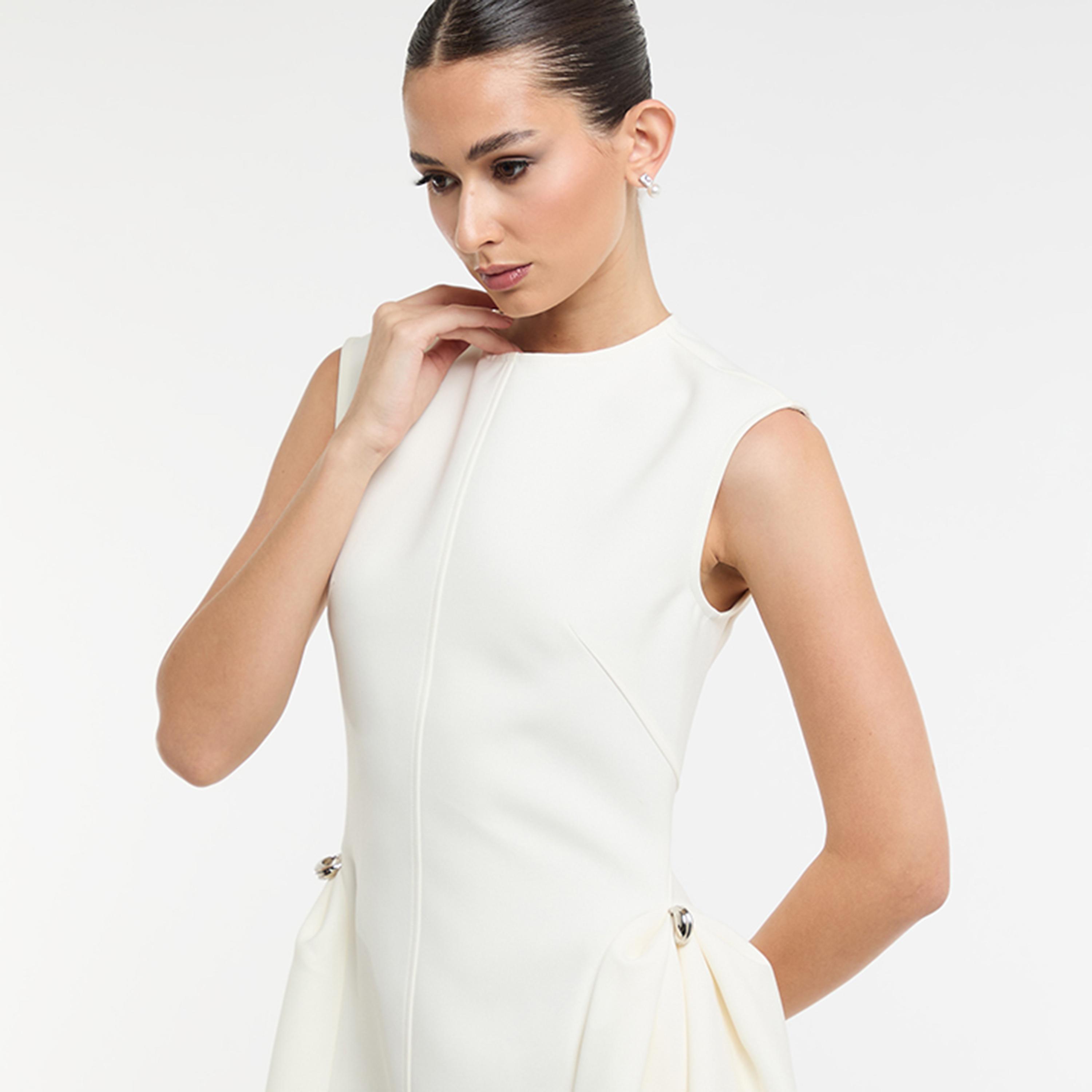 فستان ميدي حريمي بقصة فيت آند فلير من بي سي بي جي-women-clothing-dresses-image-9