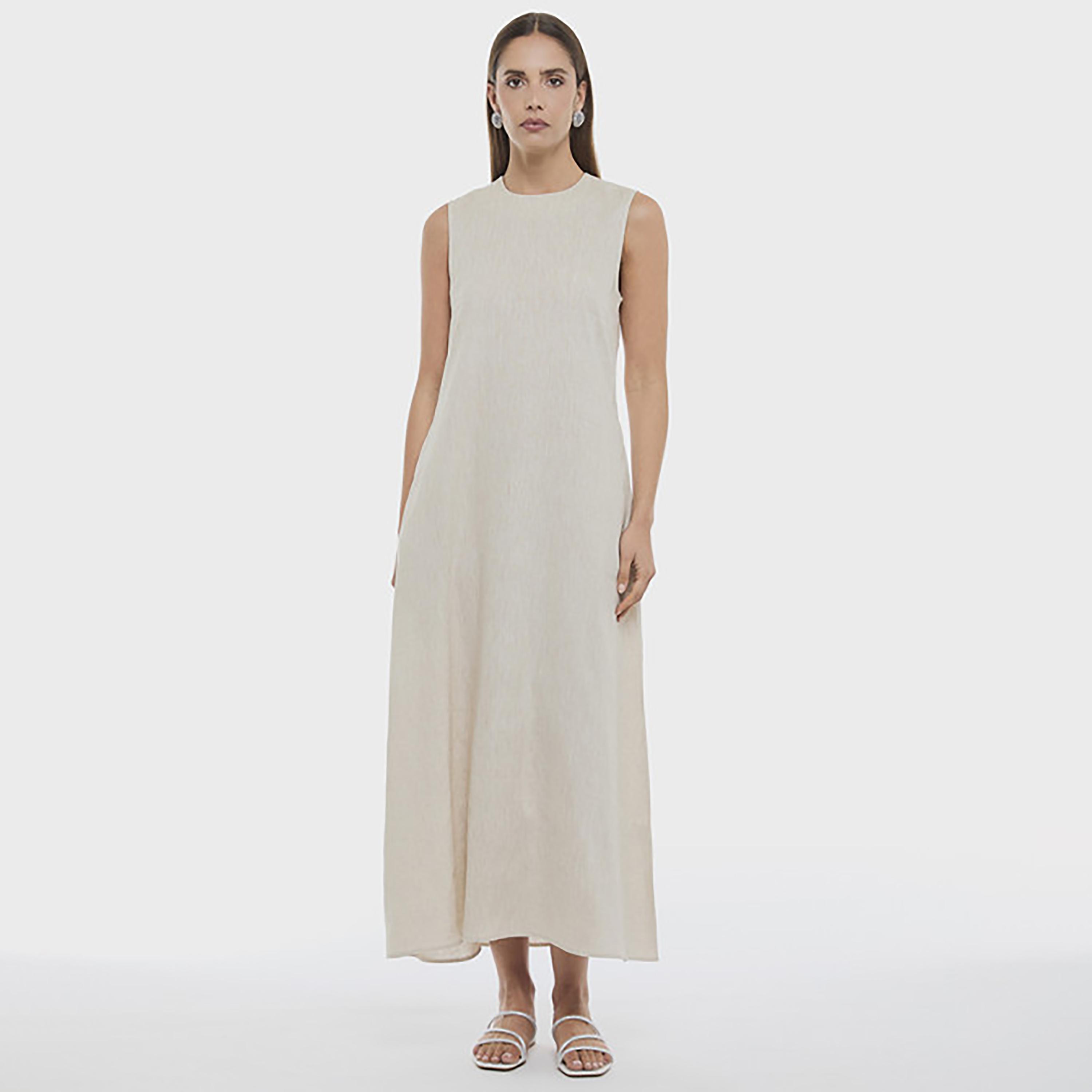 BCBG Beige Women's Maxi Dress-women-clothing-dresses-image-1