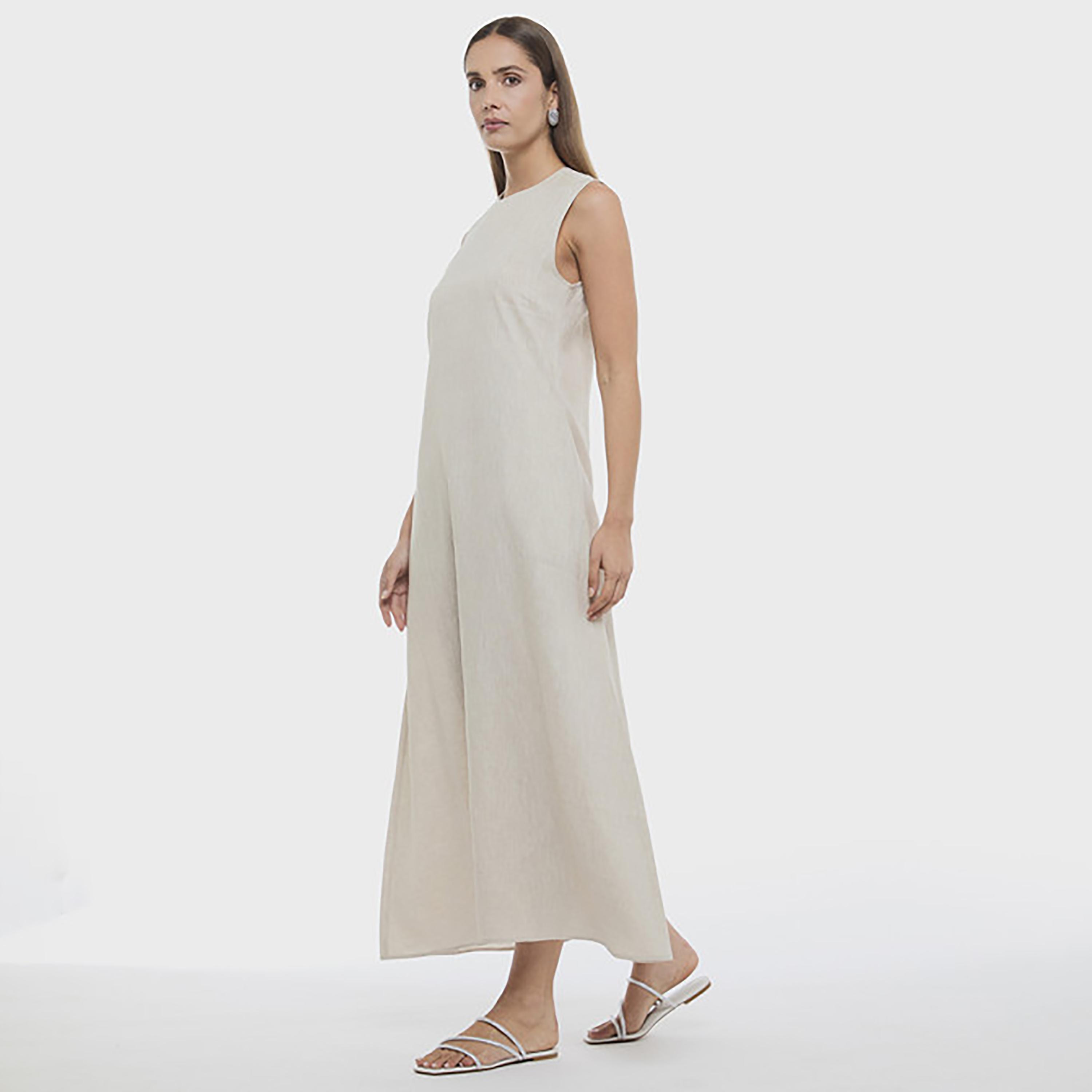 BCBG Beige Women's Maxi Dress-women-clothing-dresses-image-2