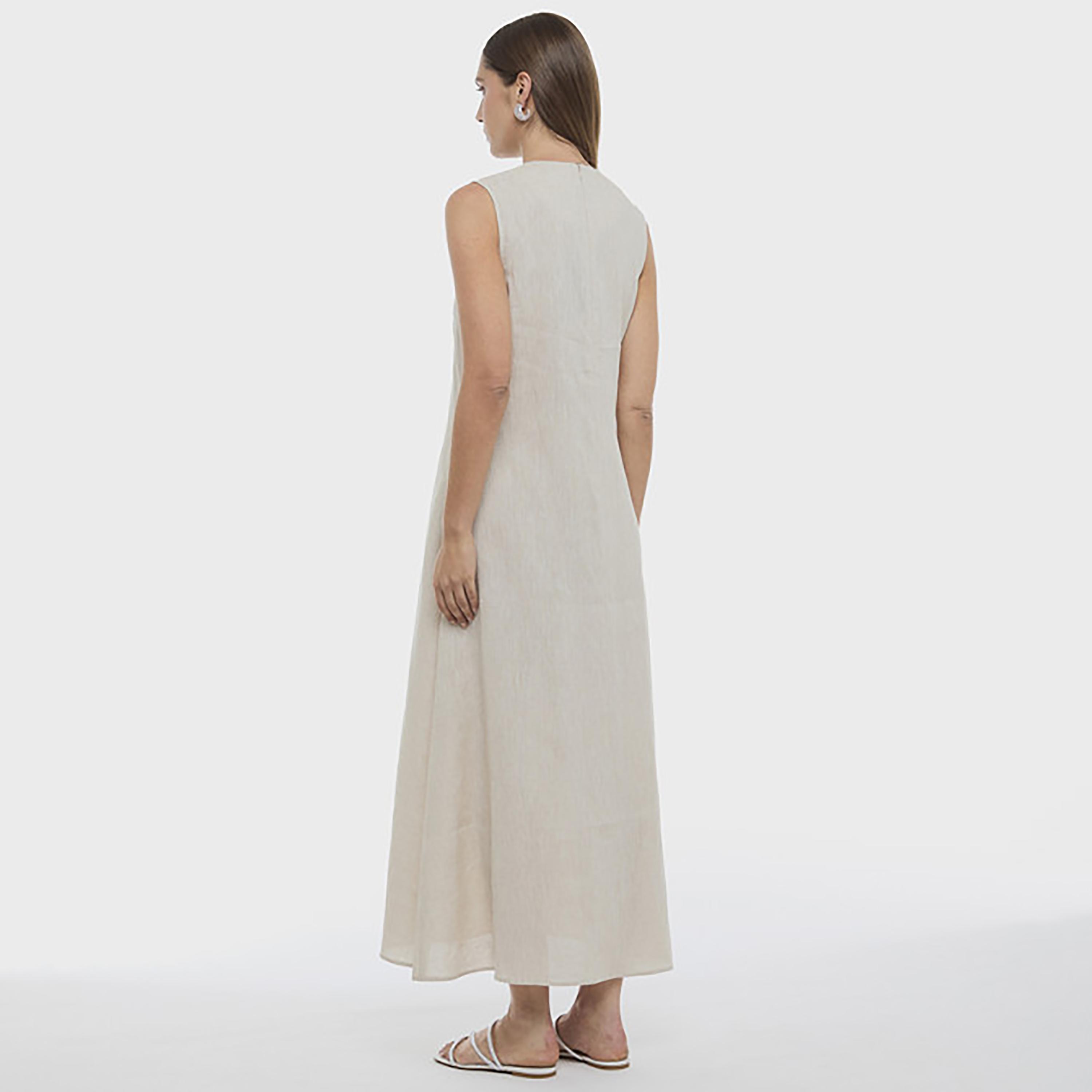 BCBG Beige Women's Maxi Dress-women-clothing-dresses-image-3