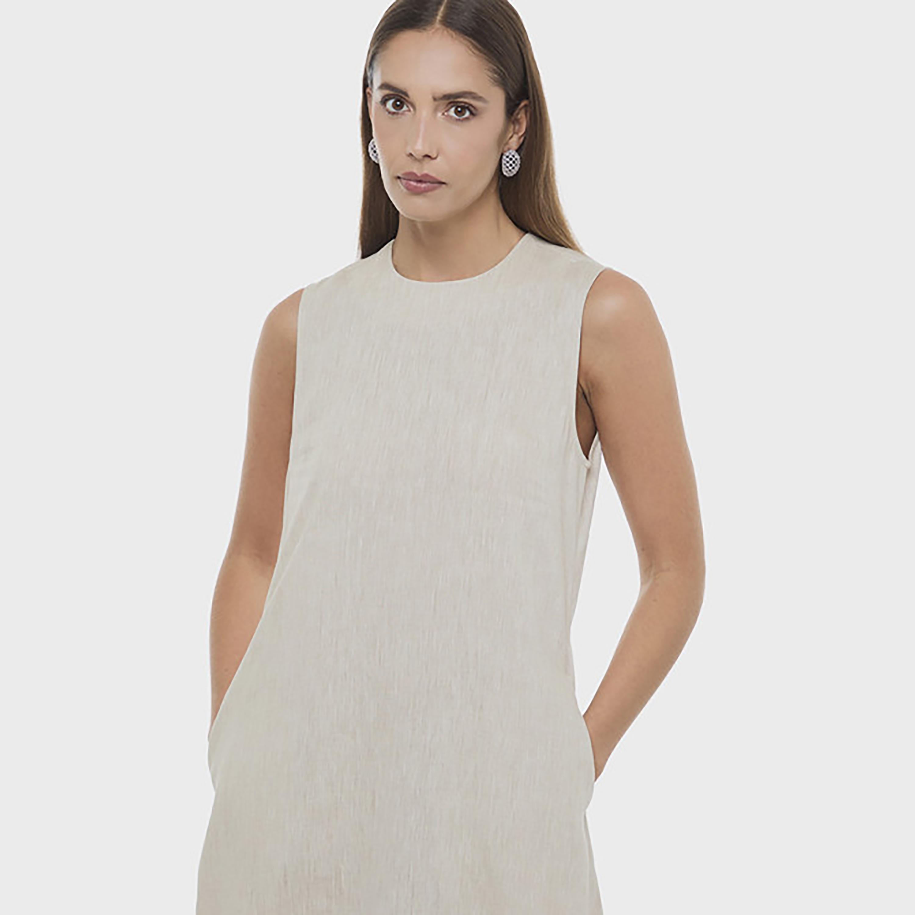 BCBG Beige Women's Maxi Dress-women-clothing-dresses-image-4