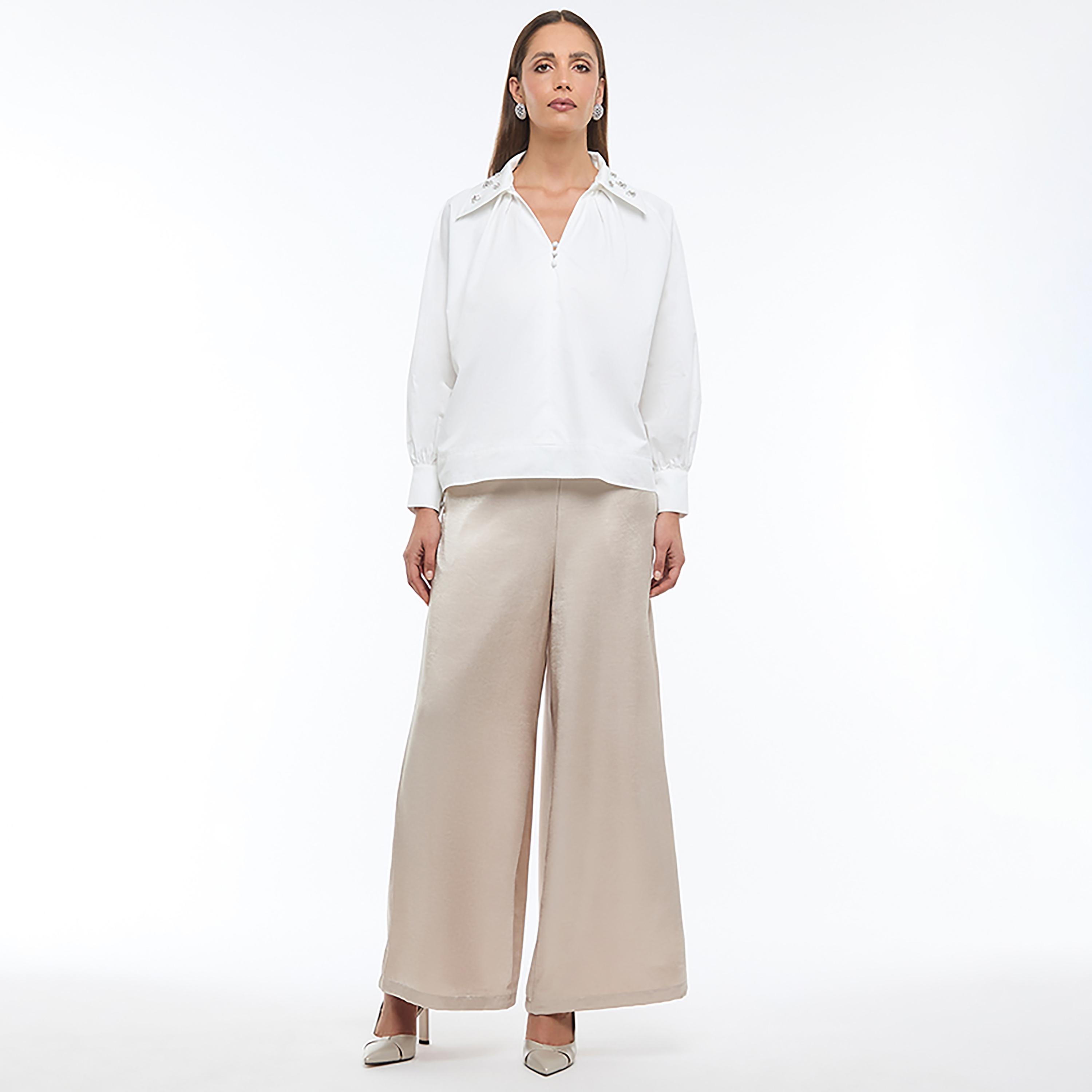 BCBG White Women's Shirt-women-clothing-shirtsandblouses-shirts-image-2