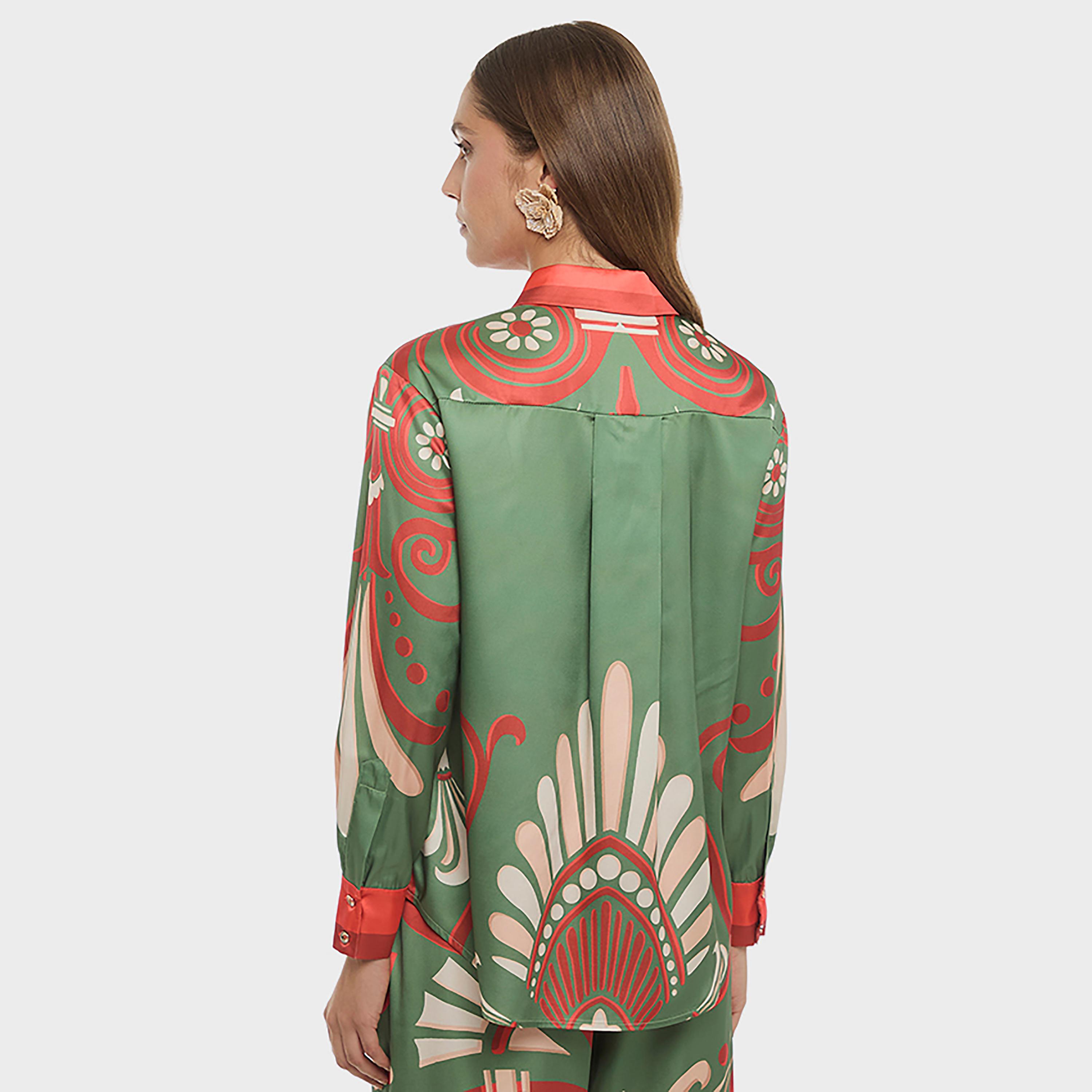 BCBG Multicolour Abstract Ornamental Print Women's Shirt-women-clothing-shirtsandblouses-shirts-image-4