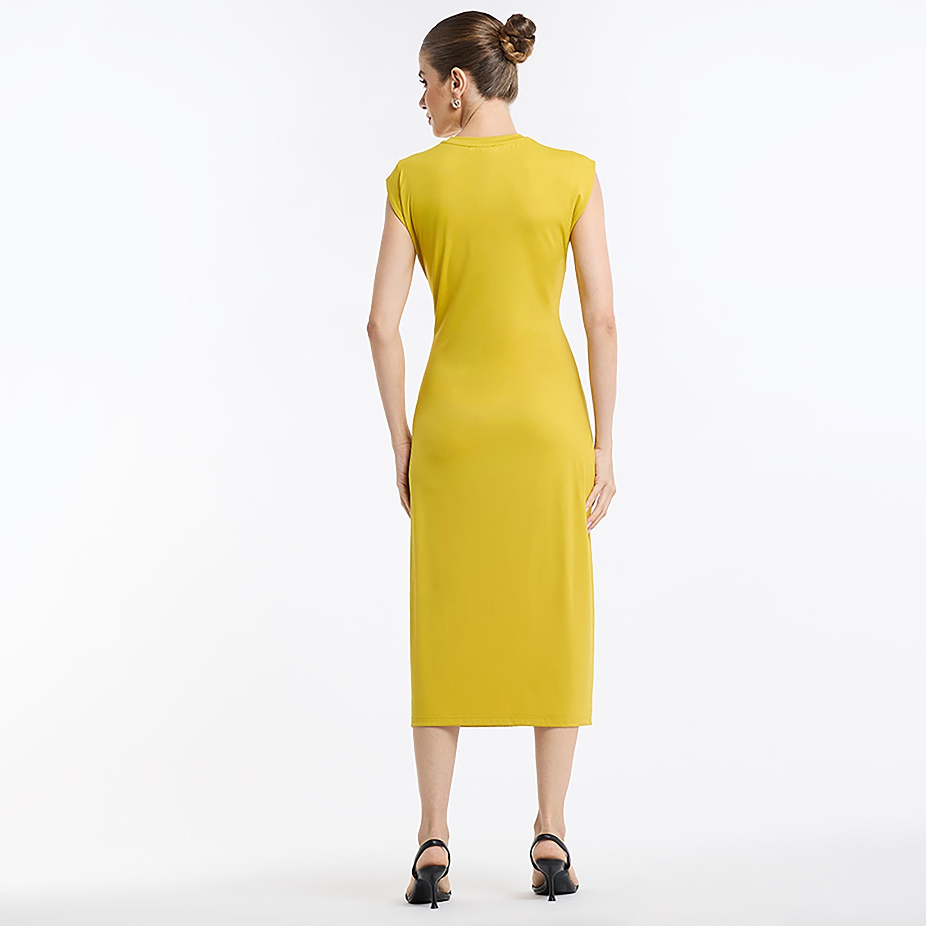 BCBG Cap Sleeves Sheath Women's Midi Dress-women-clothing-dresses-image-7