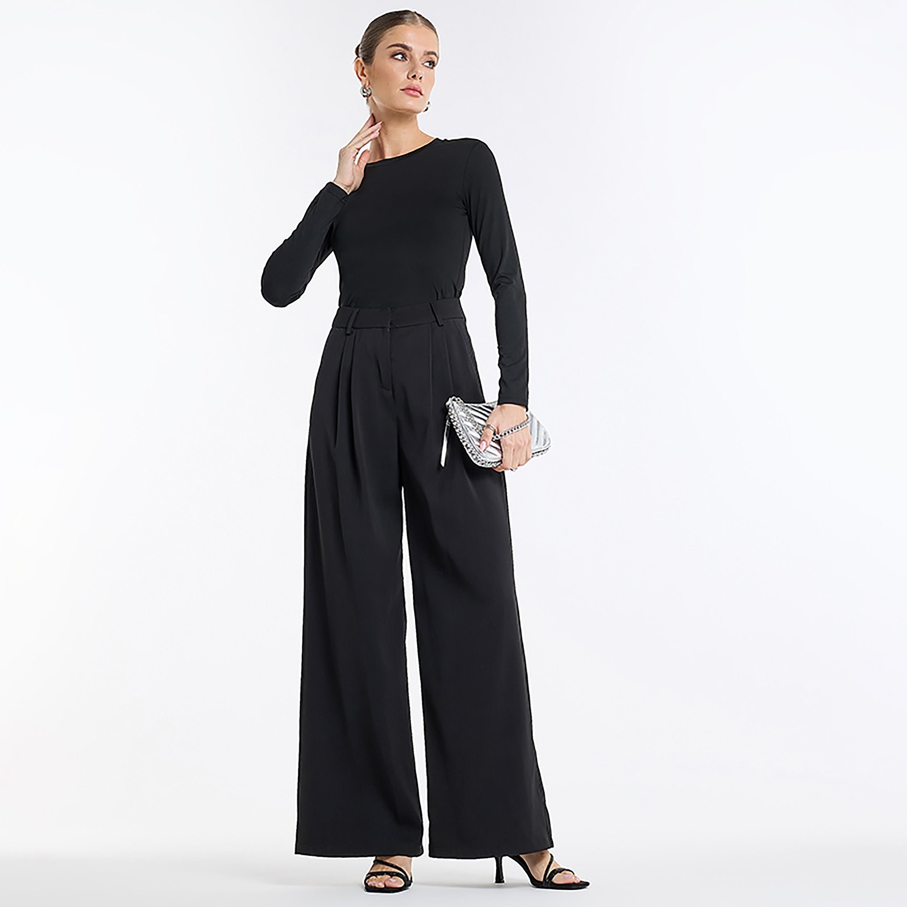 BCBG Crew Neck Women's Top-women-clothing-shirtsandblouses-blouses-image-2