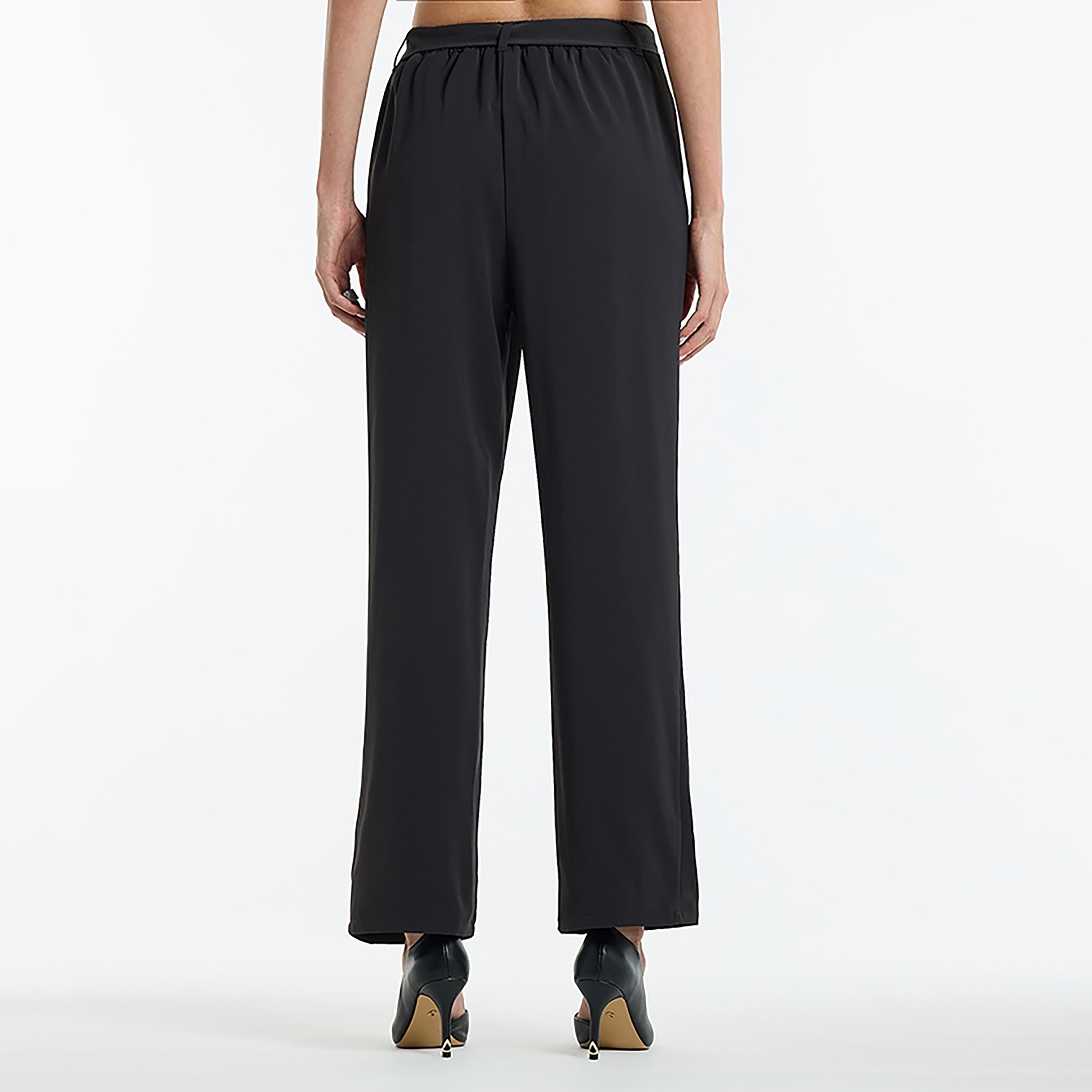 بنطلون نسائي بخصر مرتفع بطية واحدة للنساء بي سي بي جي-women-clothing-trousers-image-7