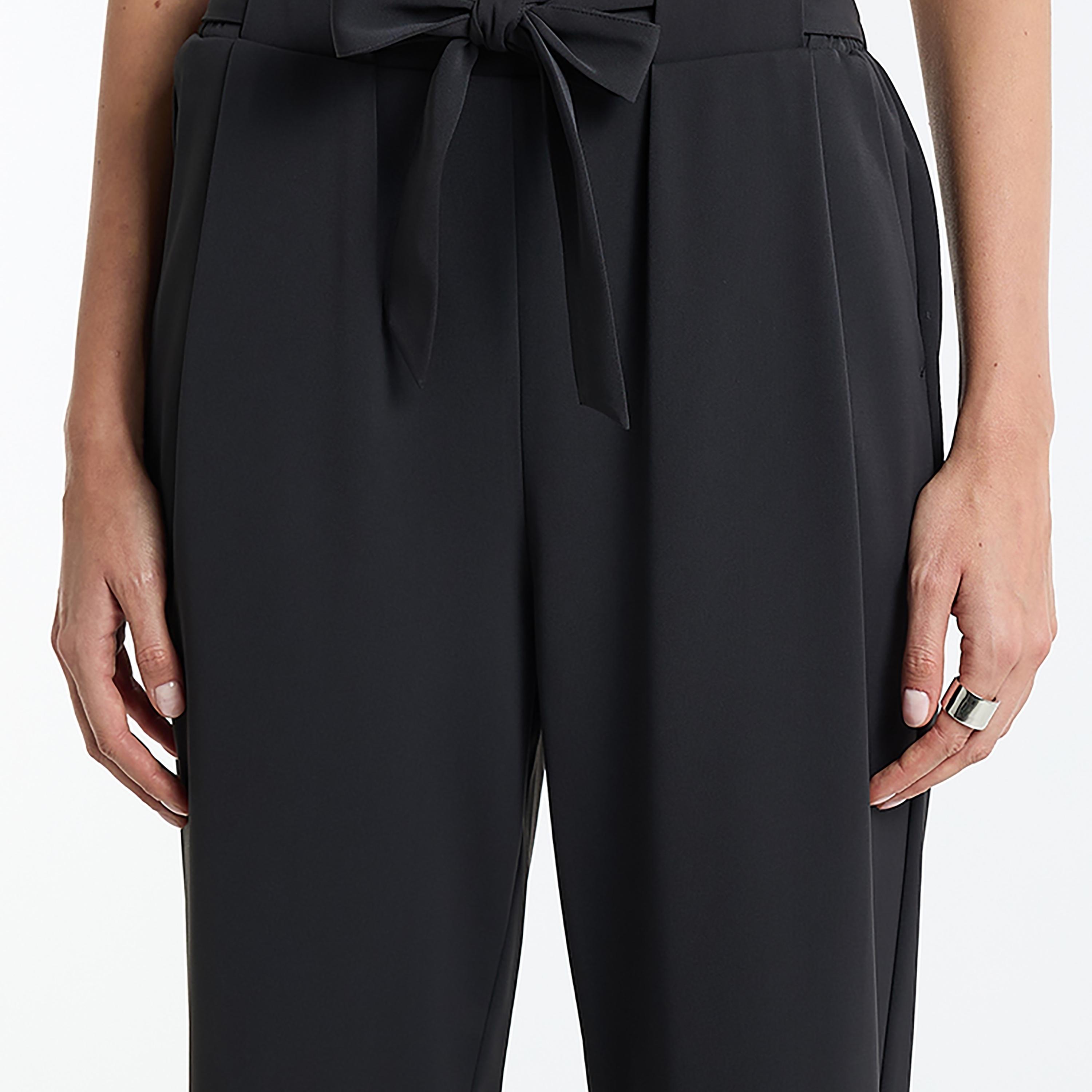 بنطلون نسائي بخصر مرتفع بطية واحدة للنساء بي سي بي جي-women-clothing-trousers-image-4