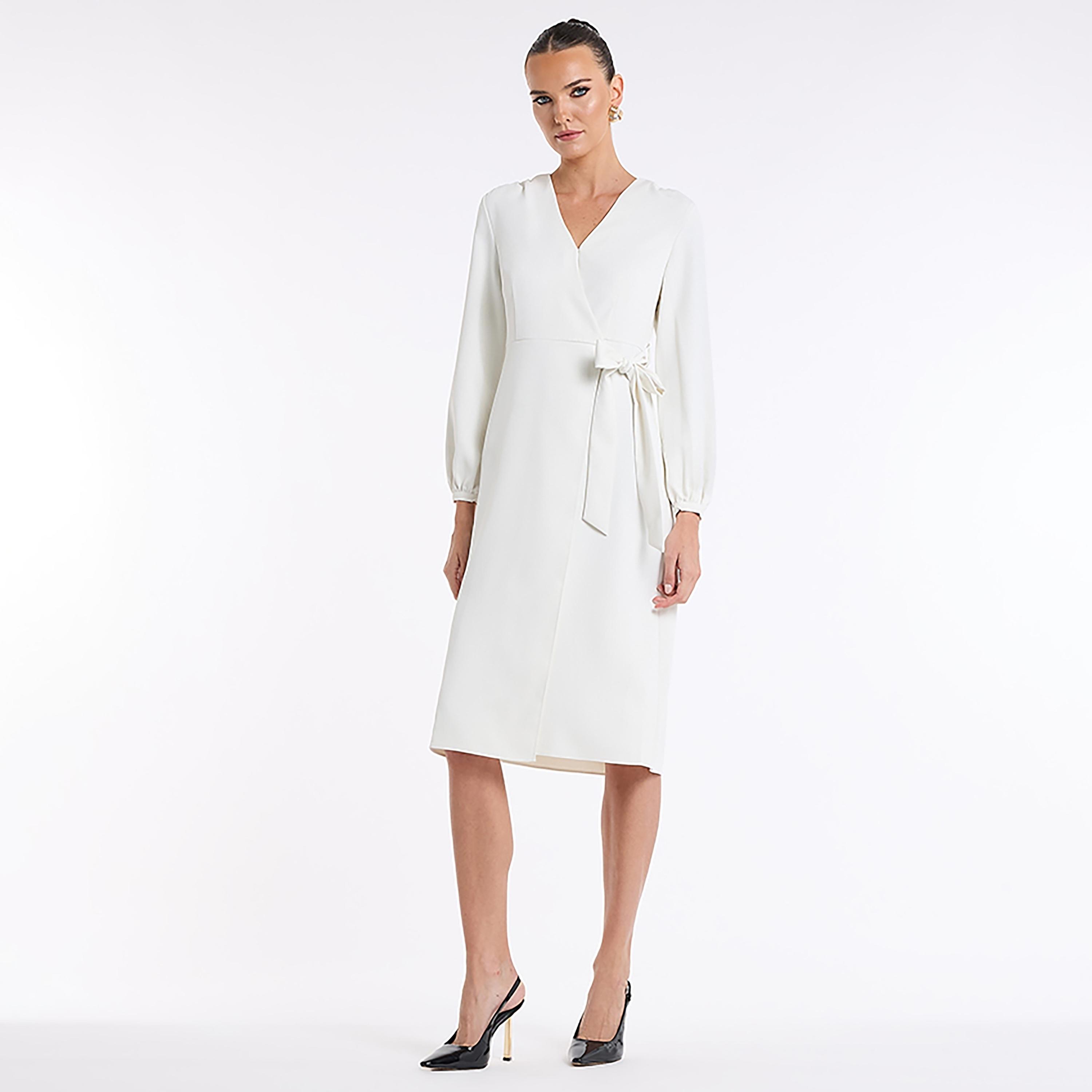 BCBG Wrap Women's Knee-Length Dress-women-clothing-dresses-image-1