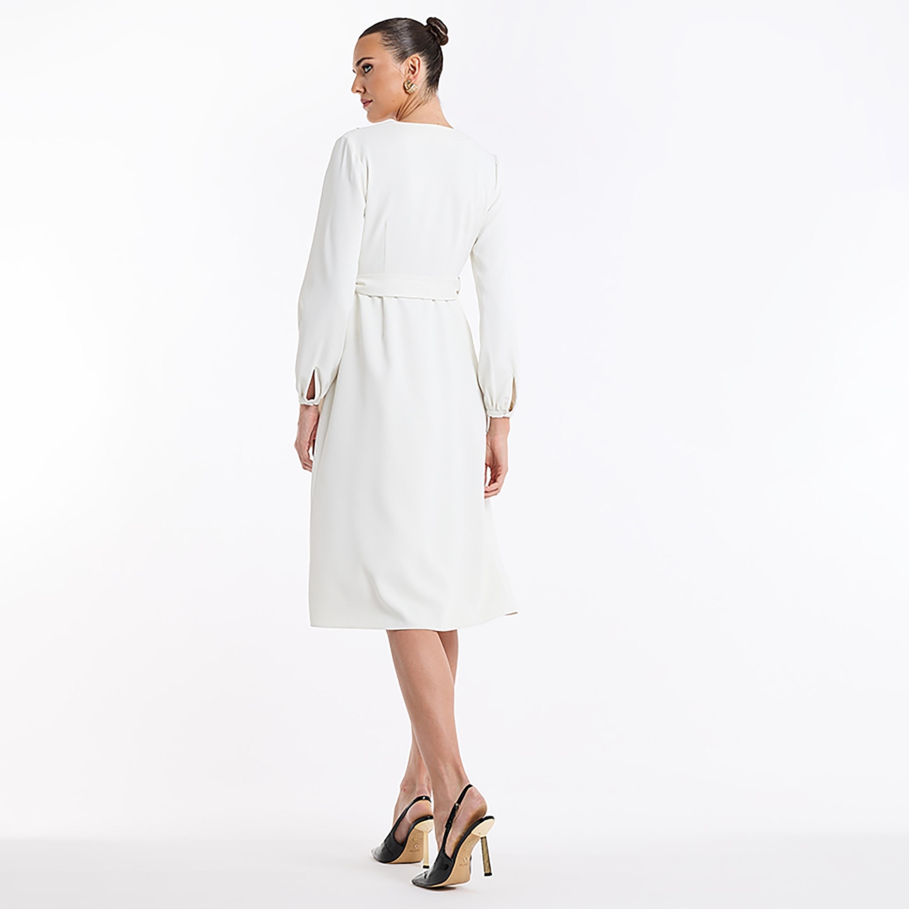 BCBG Wrap Women's Knee-Length Dress-women-clothing-dresses-image-3