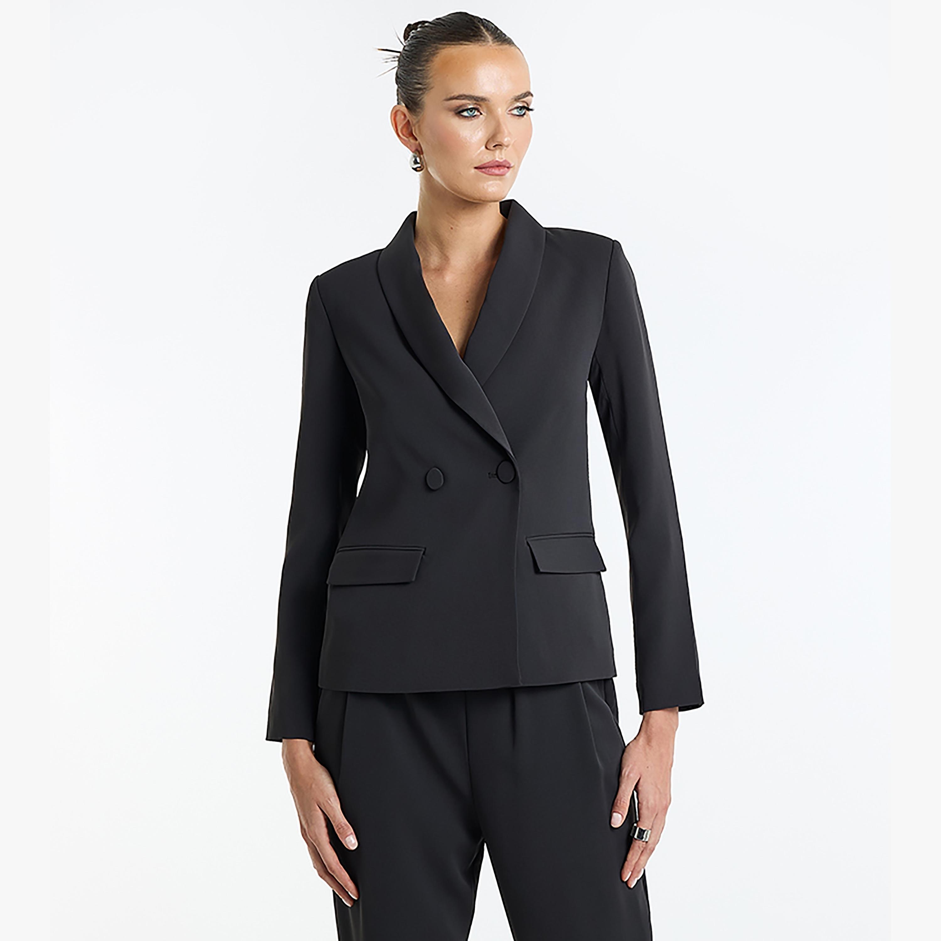 BCBG Shawl Lapel Women's Blazer-women-clothing-coatsandjackets-blazers-image-1