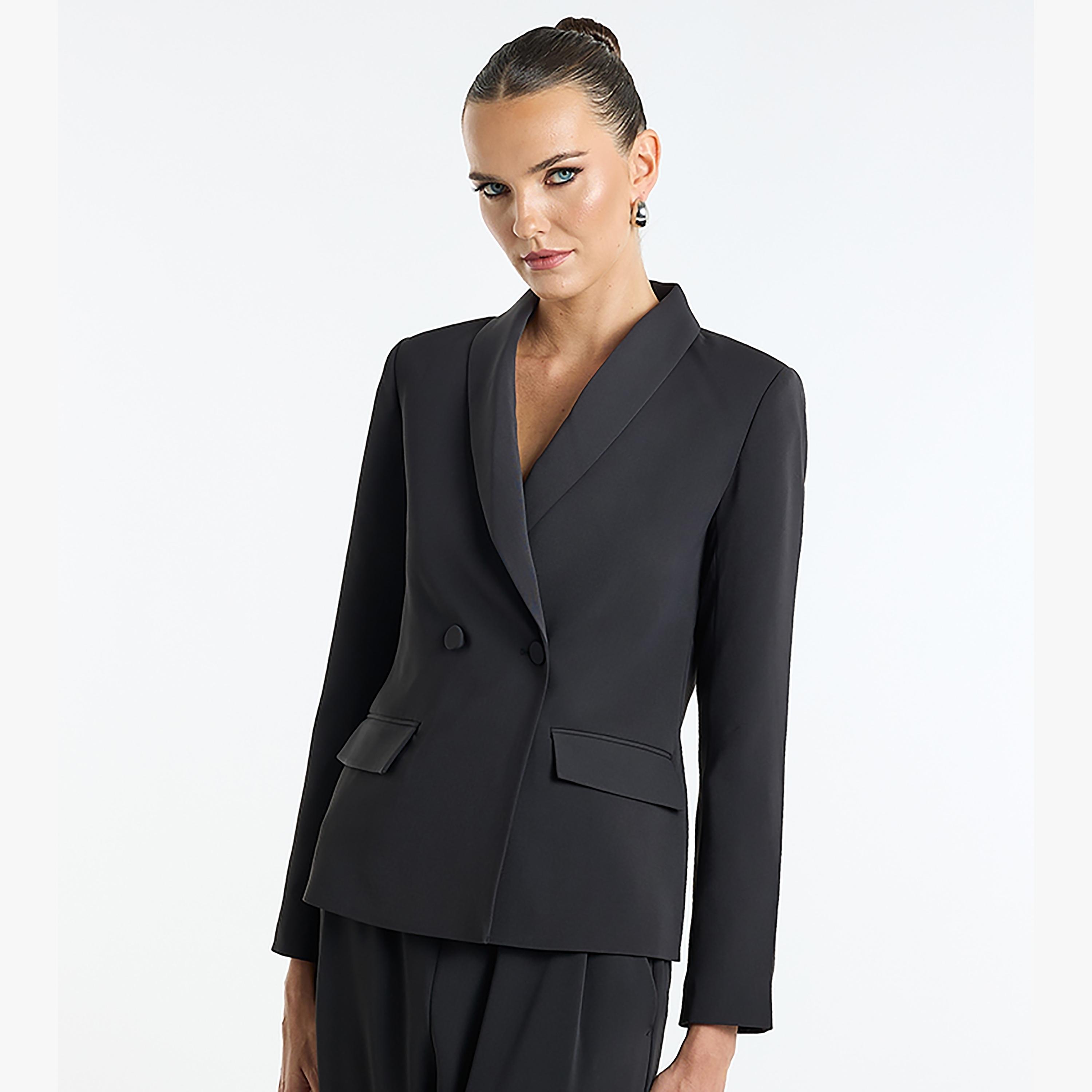 BCBG Shawl Lapel Women's Blazer-women-clothing-coatsandjackets-blazers-image-3